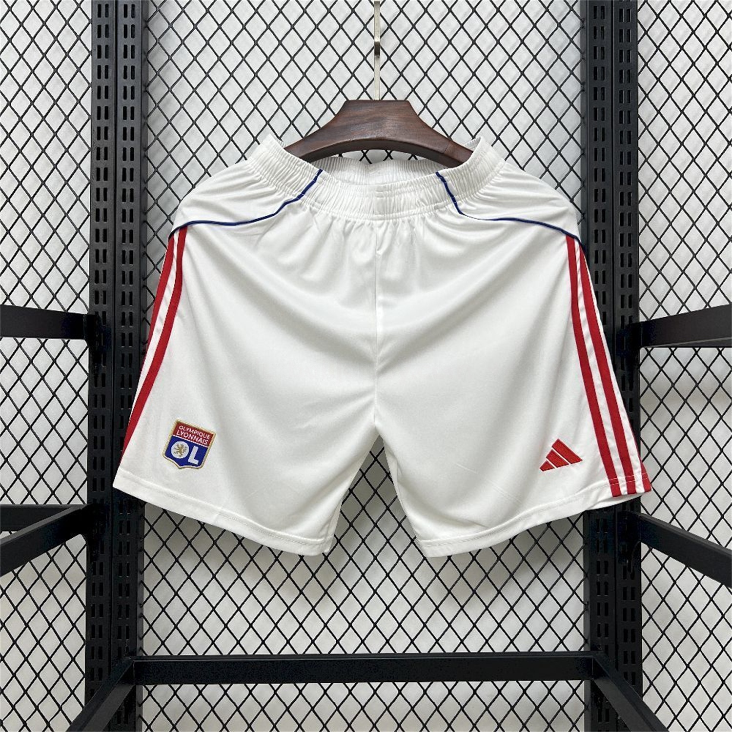 Lyon 25-26 Home White Shorts - Fans Version - JerseysGala