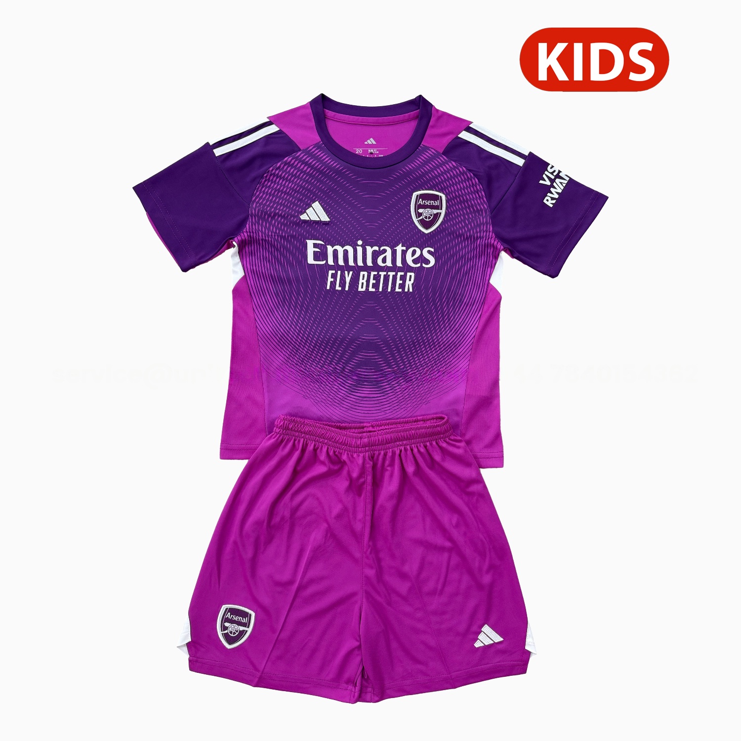 Arsenal 25-26 Purple Goalkeeper Kids Kit - JerseysGala