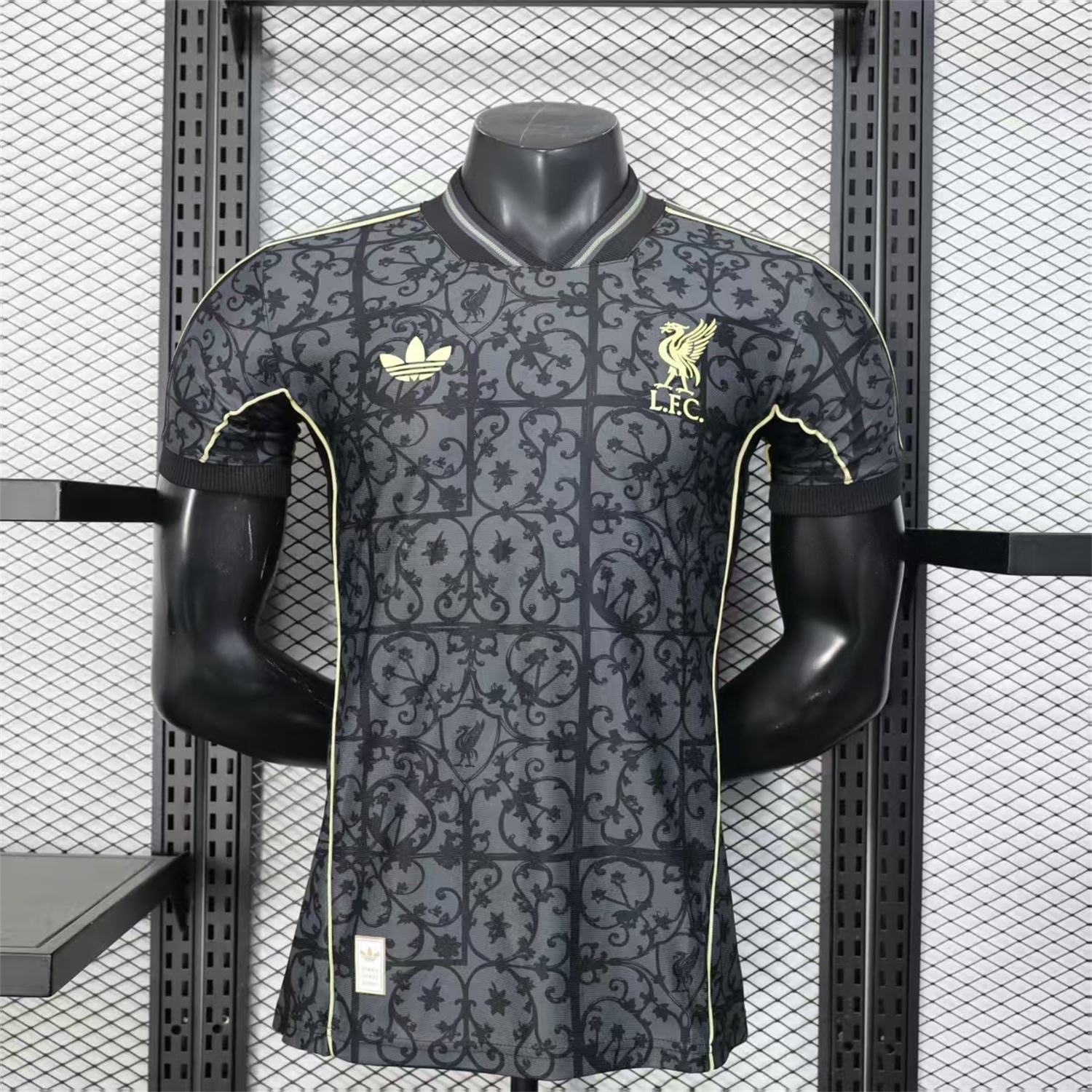 Liver.pool 25-26 Black Floral Pattern Special Jersey - Player Version - JerseysGala