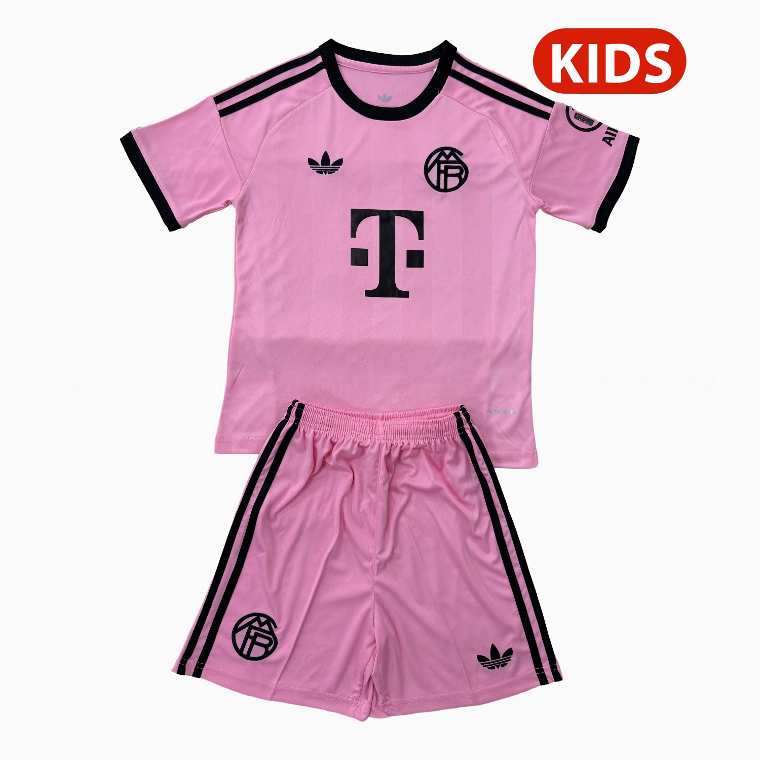Bayern Munich 25-26 Pink Goalkeeper Kids Kit - JerseysGala