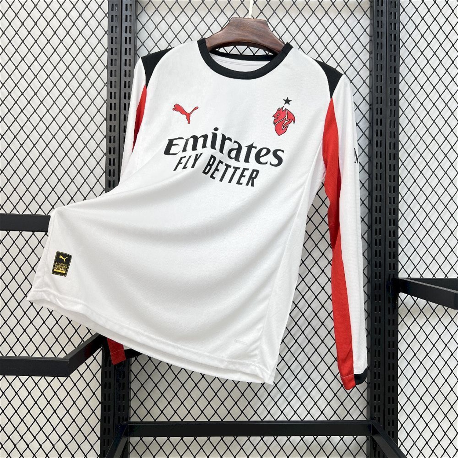 AC Milan 25-26 Away White Long Sleeves Jersey - Fans Version - JerseysGala