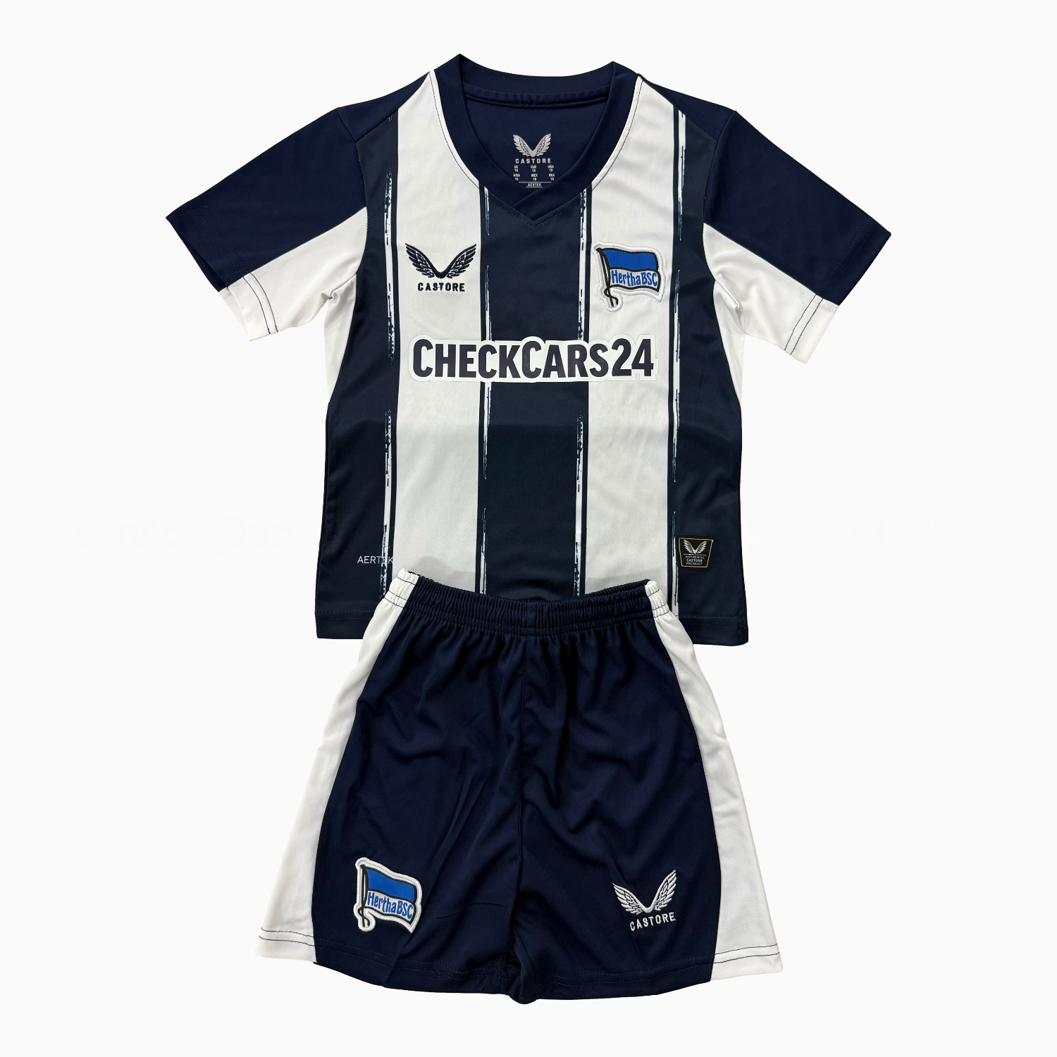 Hertha BSC 25-26 Home Men's Adult Jersey Set - Fans Version - JerseysGala