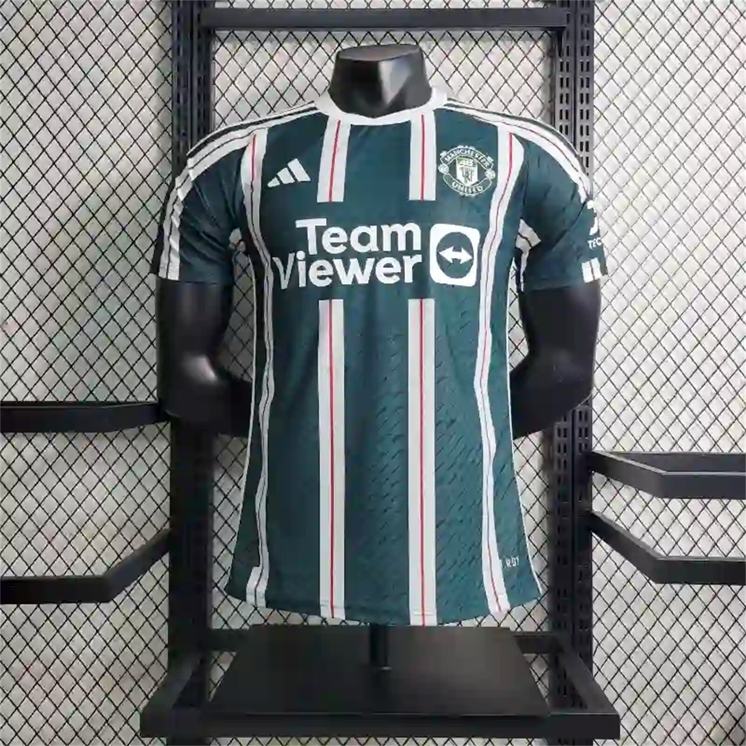 Retro Manchester United 2023-24 Away Green Jersey - Player Version - JerseysGala
