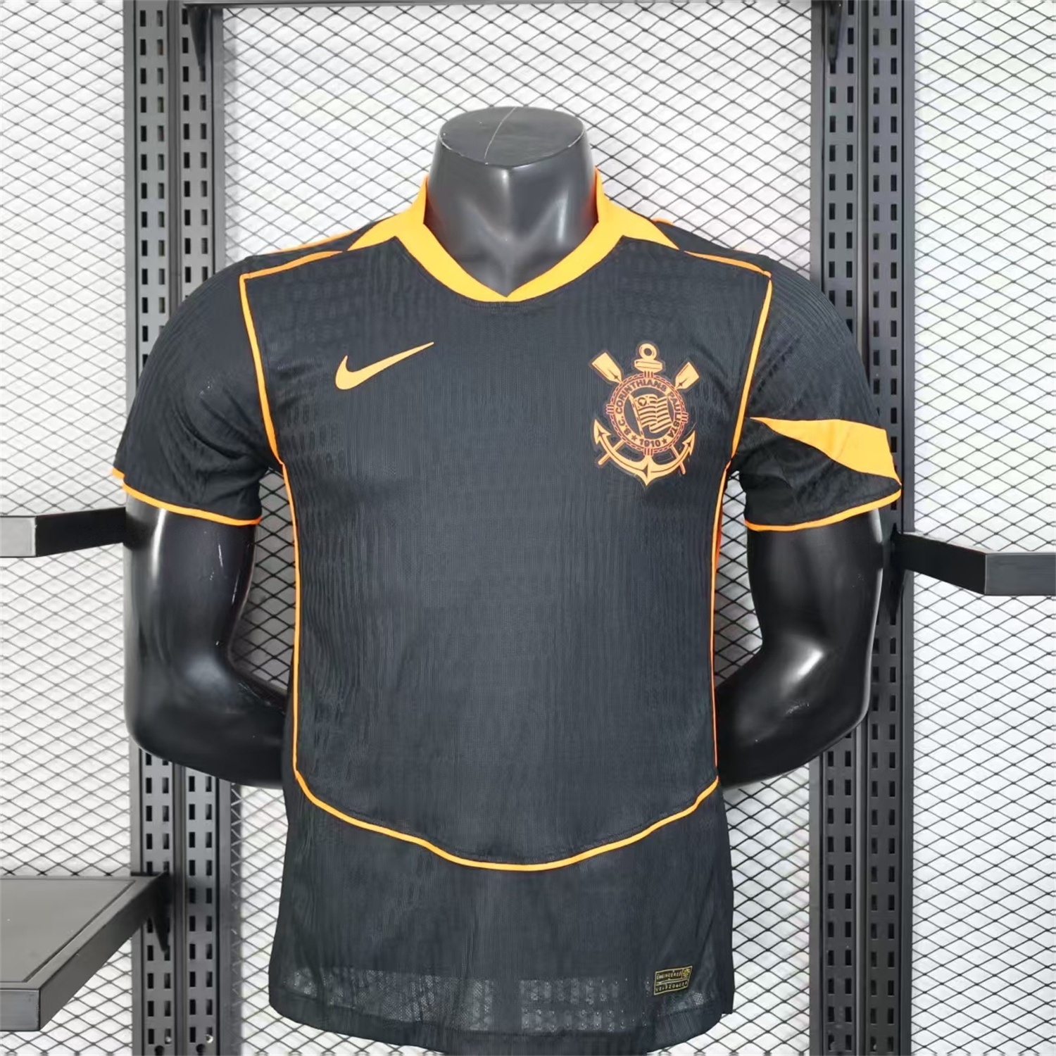 Corinthians 25-26 Third Black Jersey - Player Version - JerseysGala