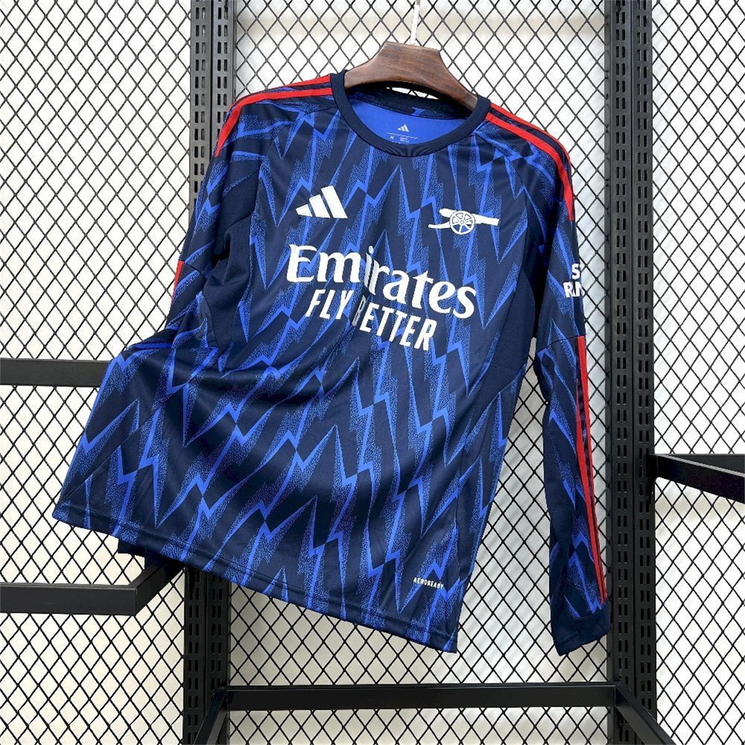 Arsenal 25-26 Away Blue Long Sleeves Jersey - Fans Version - JerseysGala