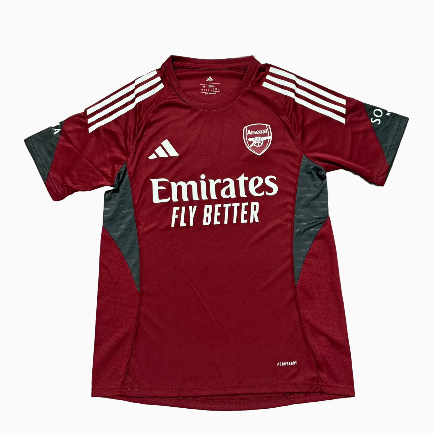 Arsenal 25-26 Wine Red Training Jersey - Fans Version - JerseysGala