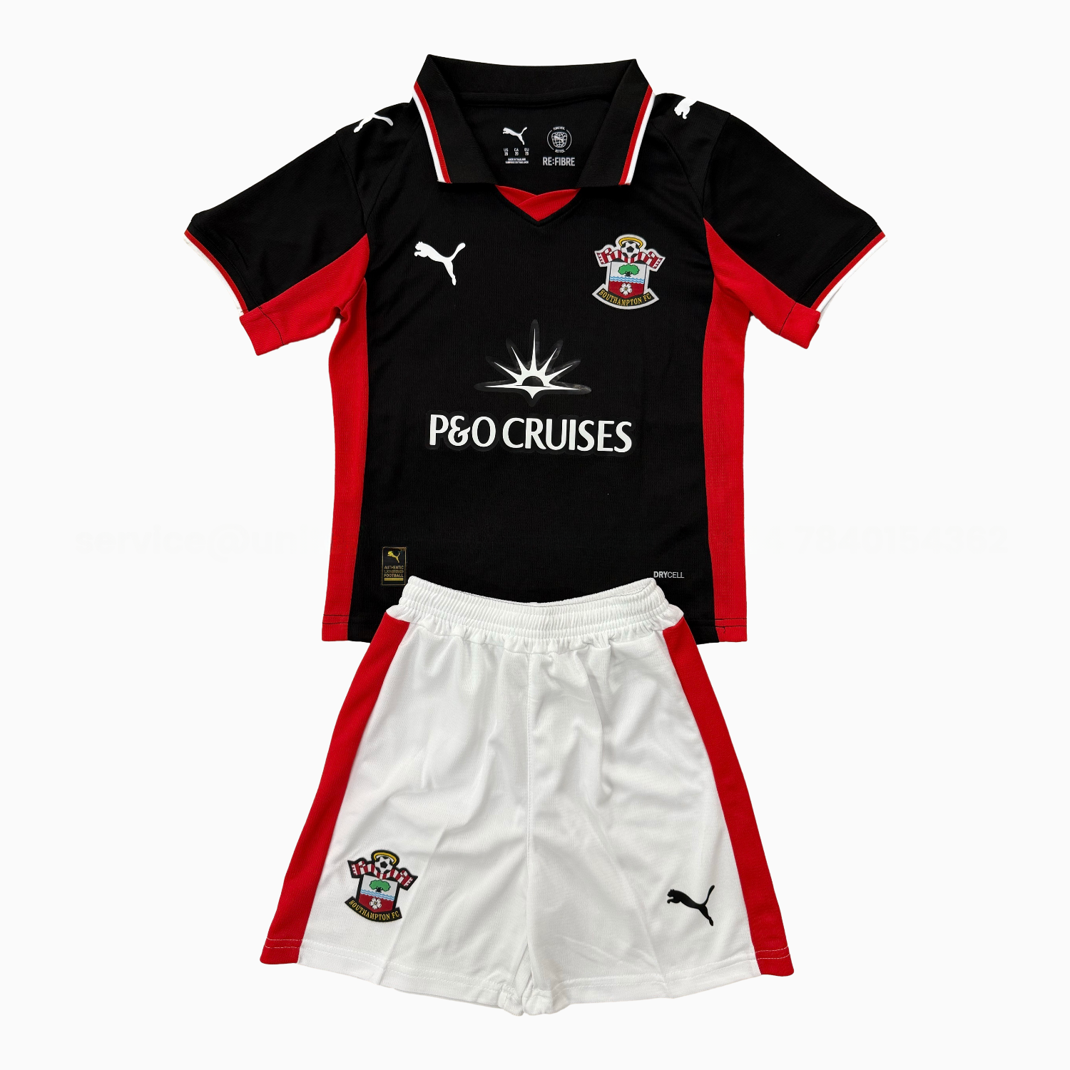 Southampton 25-26 Third Black Men's Adult Jersey Set - Fans Version - JerseysGala