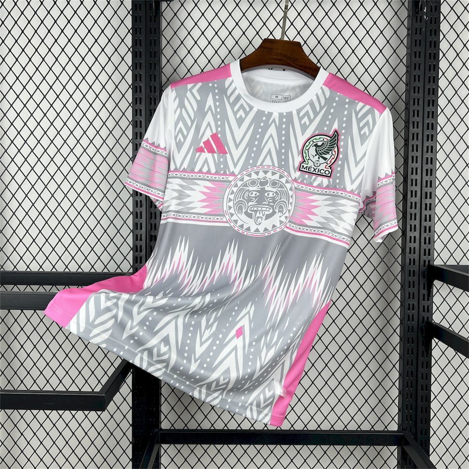 Mexico 25-26 Feathered Serpent Pink And Grey Special Jersey - Fans Version - JerseysGala
