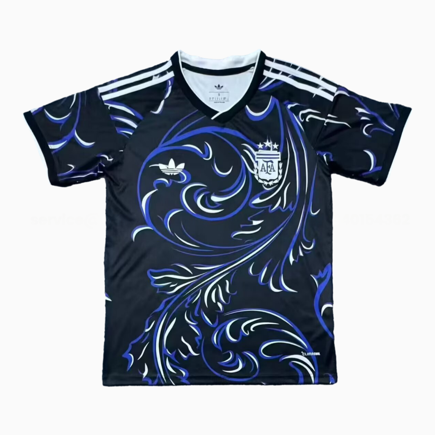 Argentina 25-26 Purple Lines Design Black Special Jersey - Fans Version - JerseysGala