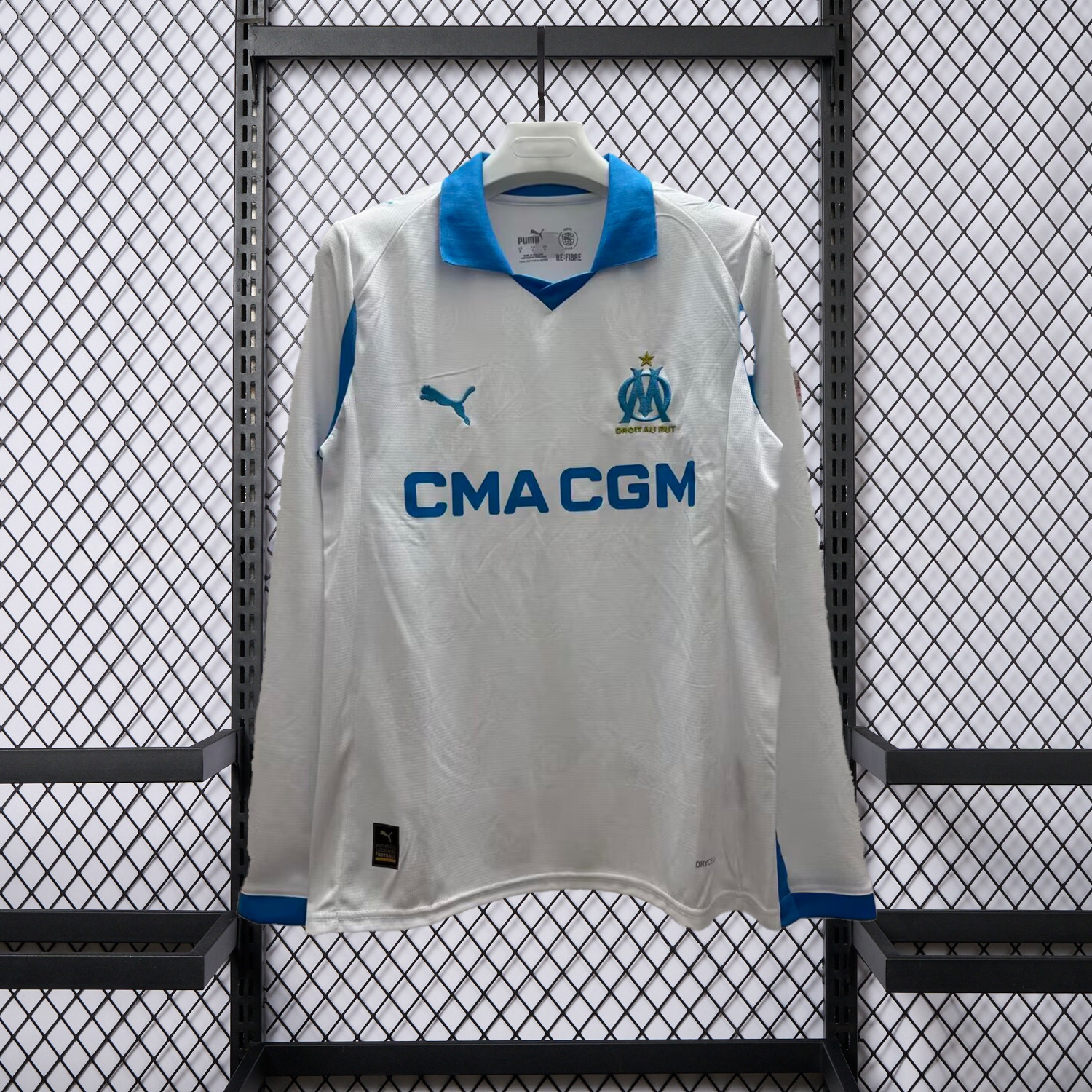 Marseille 25-26 Home Long Sleeves Jersey - Fans Version - JerseysGala