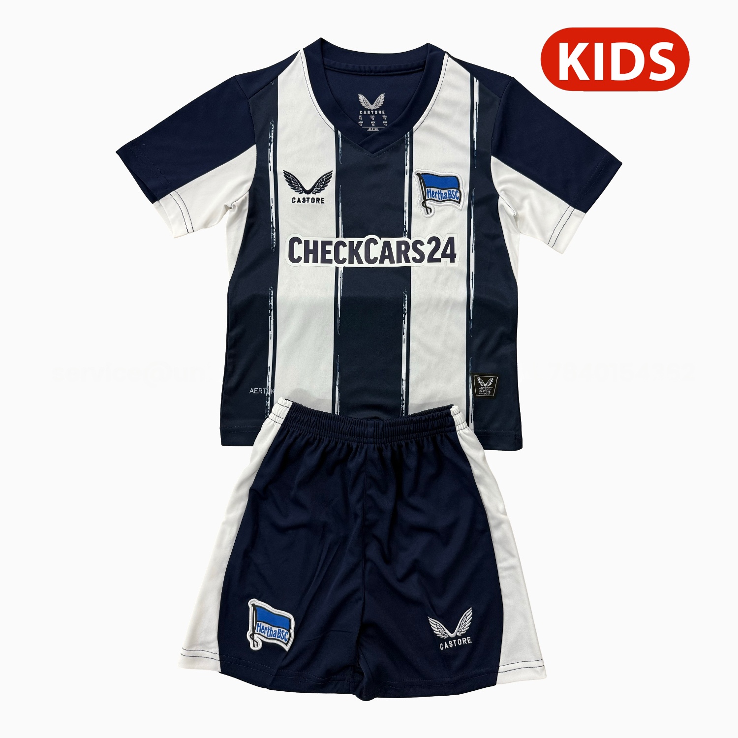 Hertha BSC 25-26 Home Kids Kit - JerseysGala