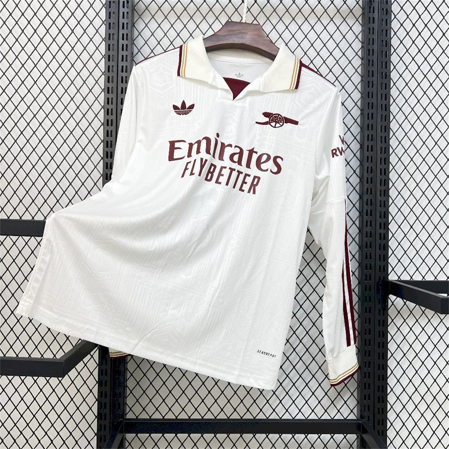 Arsenal 25-26 Third White Long Sleeves Jersey - Fans Version - JerseysGala
