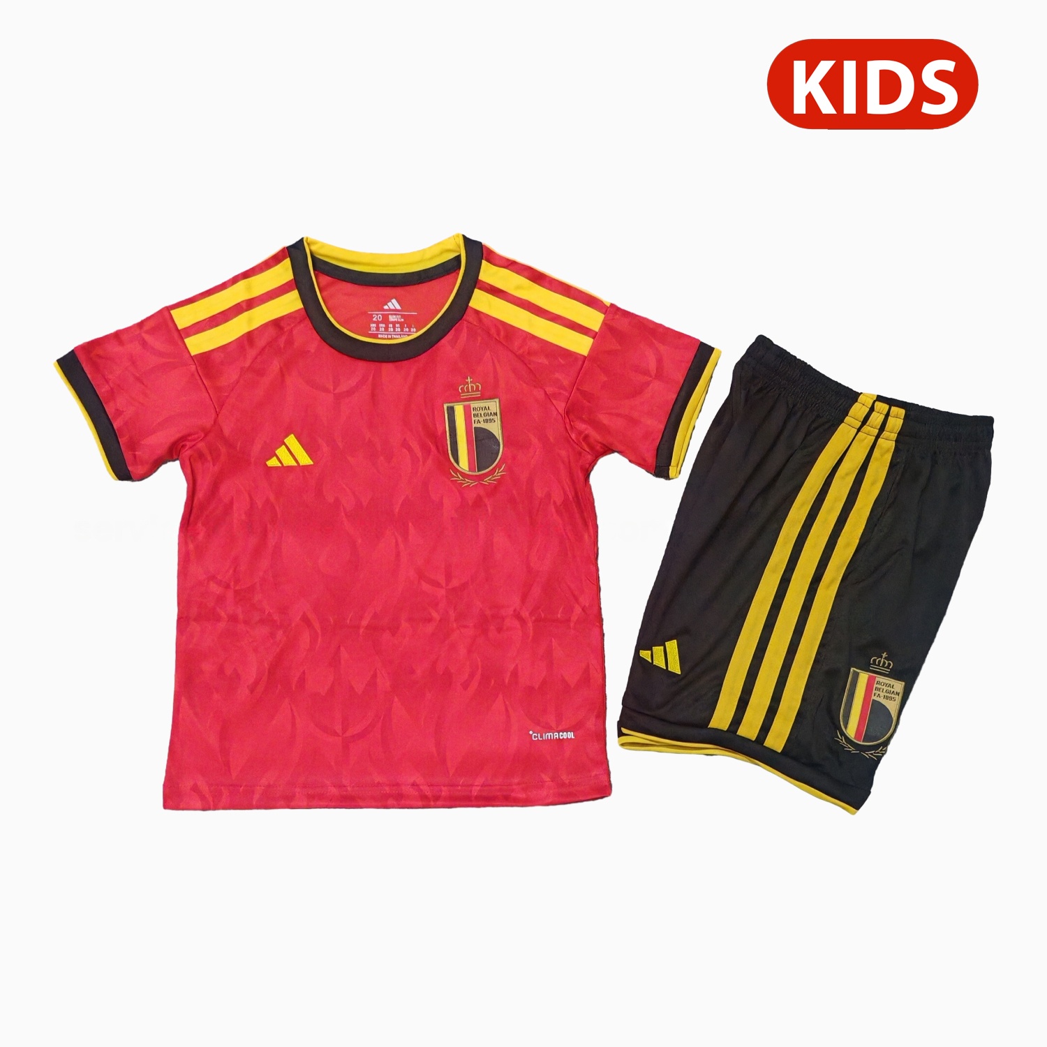 Belgium 25-26 Home (Informal-release Version) Kids Kit - JerseysGala