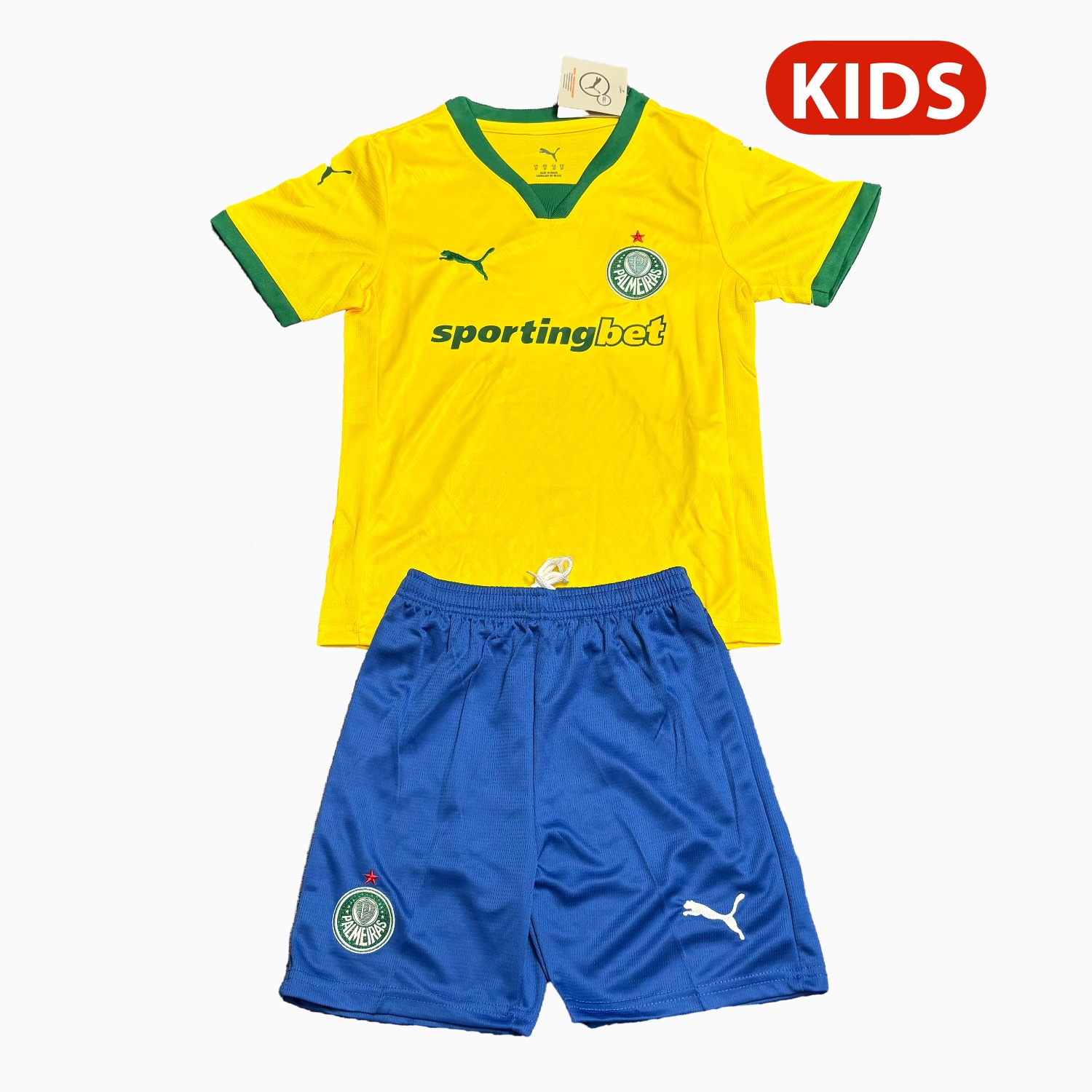 Palmeiras 25-26 Third Yellow Kids Kit - JerseysGala