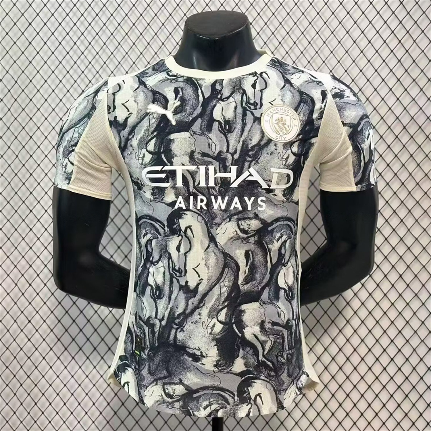 Manchester City 25-26 Year of the Horse Ink Painting Special Jersey - Player Version - JerseysGala
