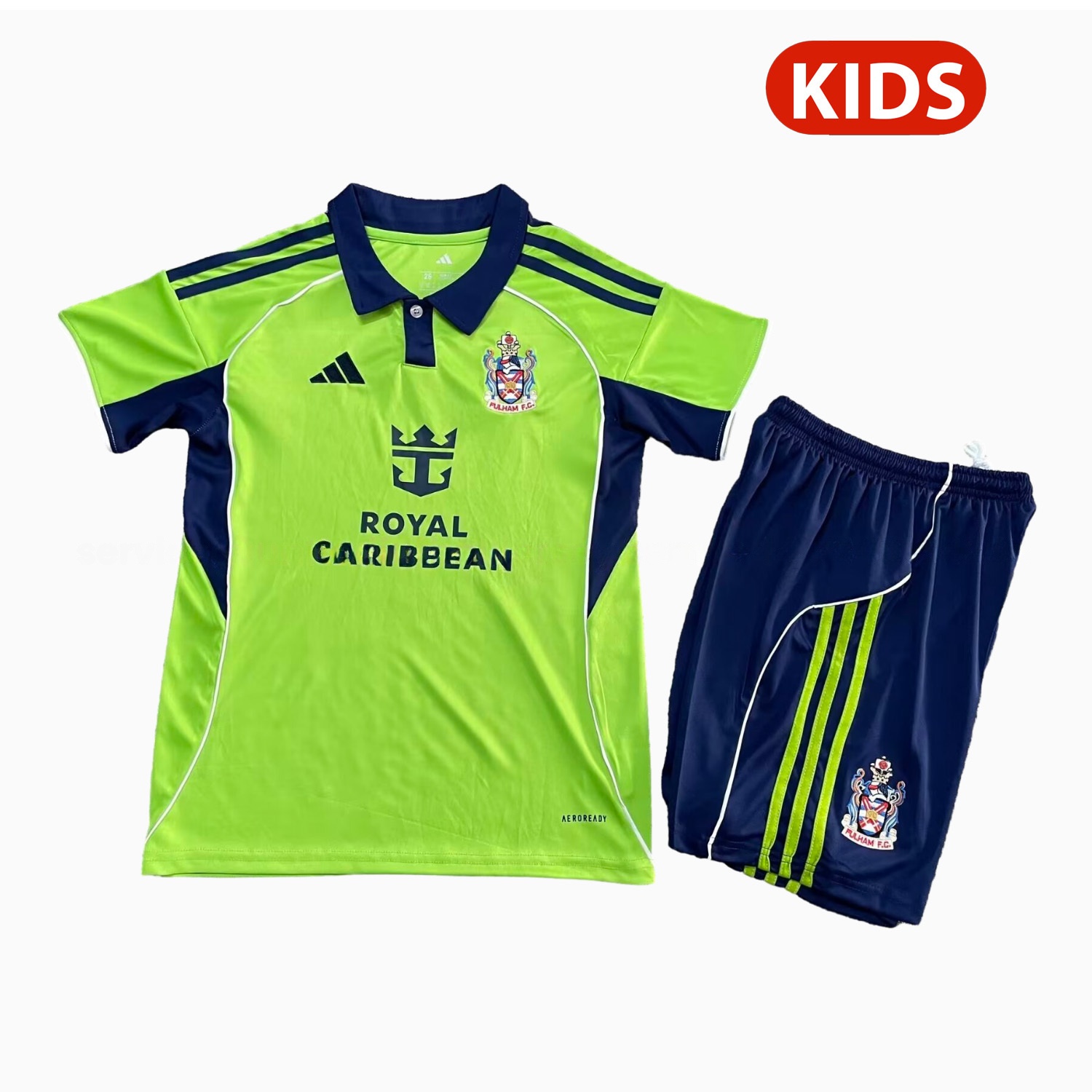 Fulham 25-26 Away Green Kids Kit - JerseysGala