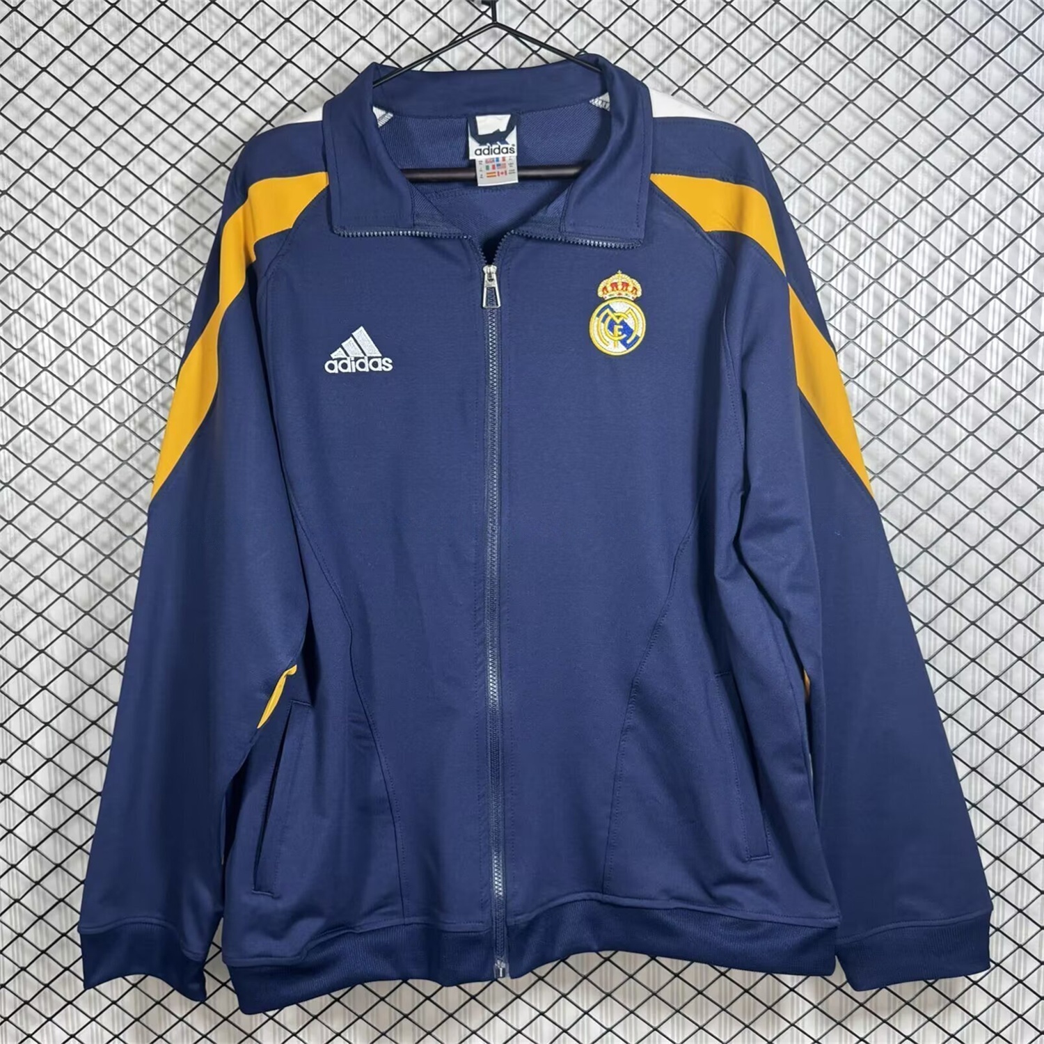 Real Madrid 25-26 Windbreaker Jacket - Blue And Yellow - JerseysGala