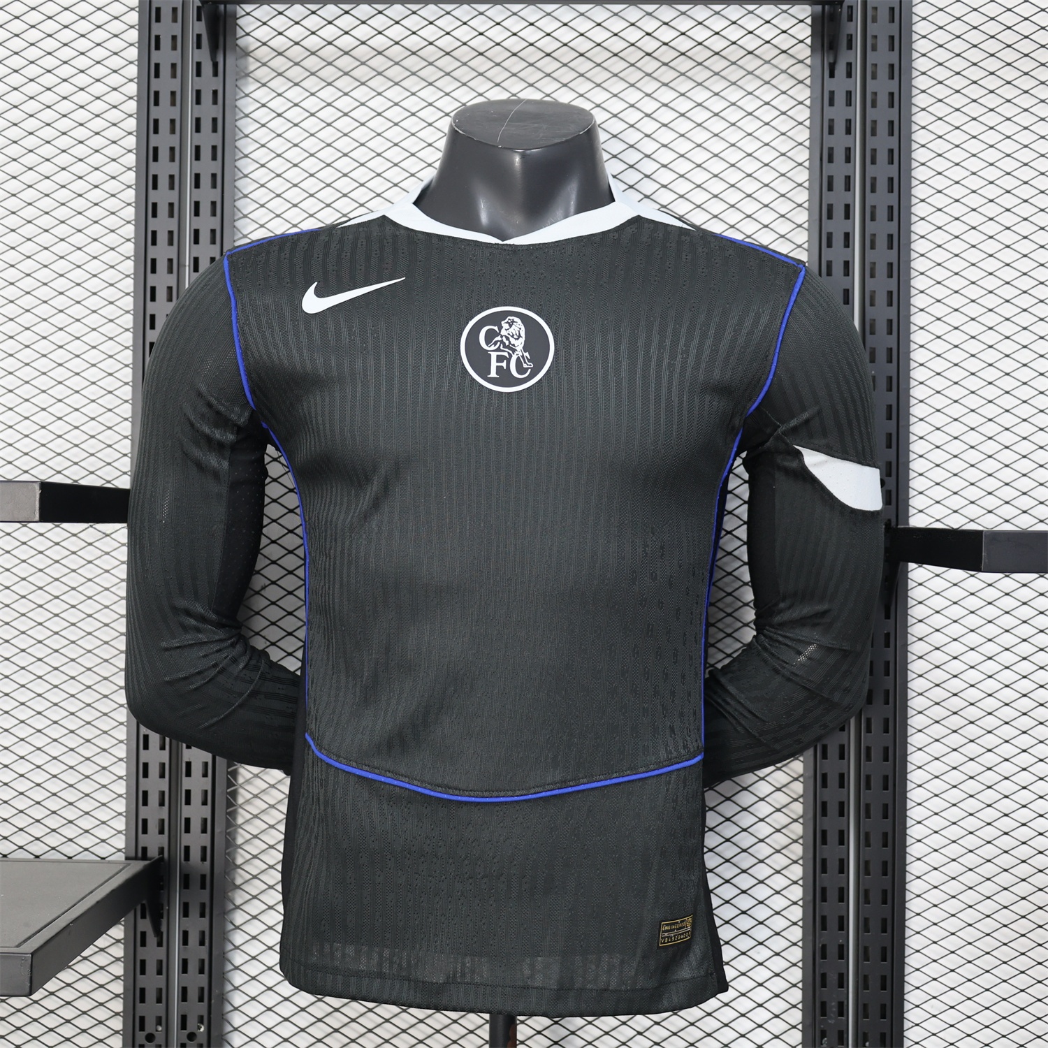 C.H.E.L.S.E.A 25-26 Third Long Unsponsored Black Jersey - Player Version - JerseysGala
