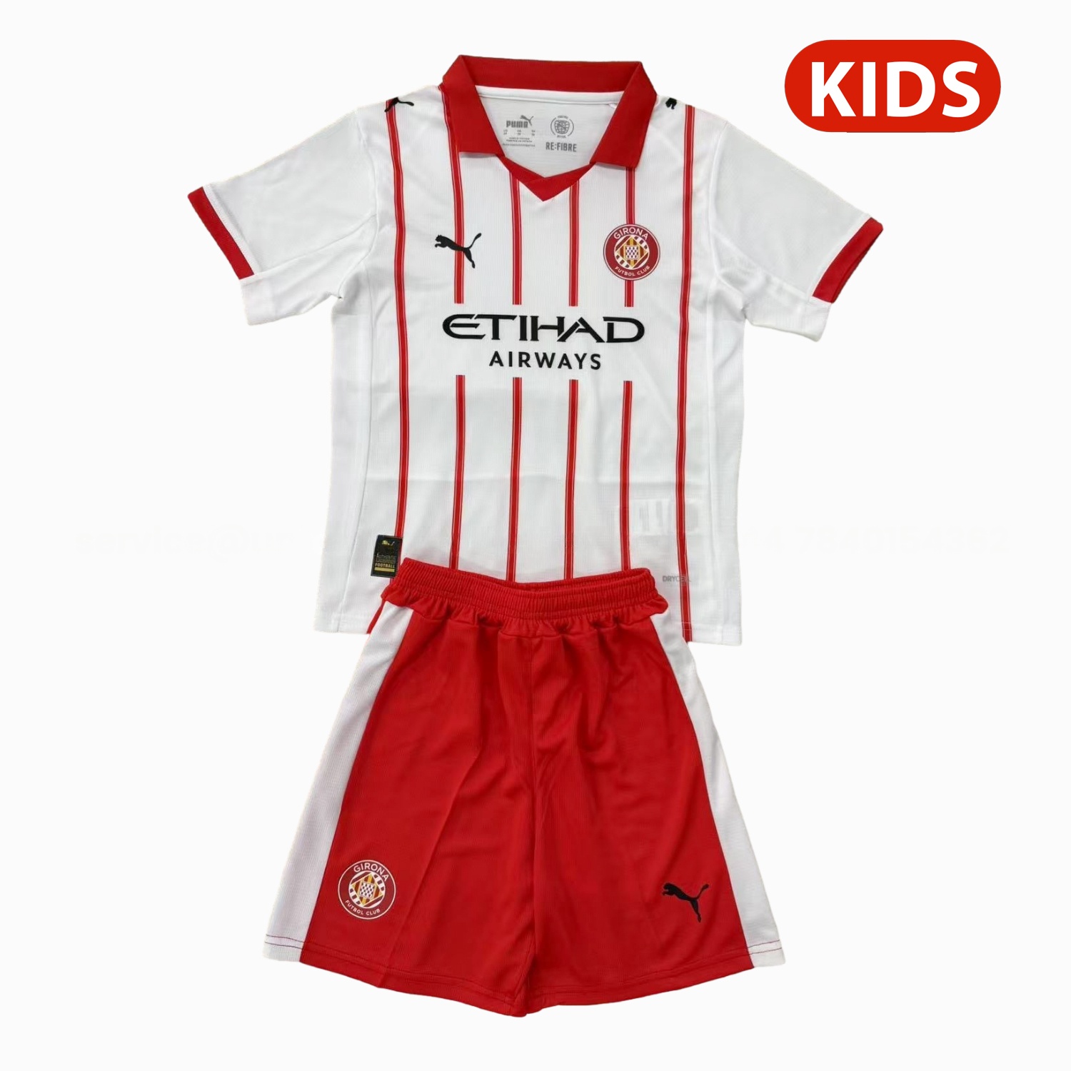 Girona 25-26 Home Kids Kit - JerseysGala