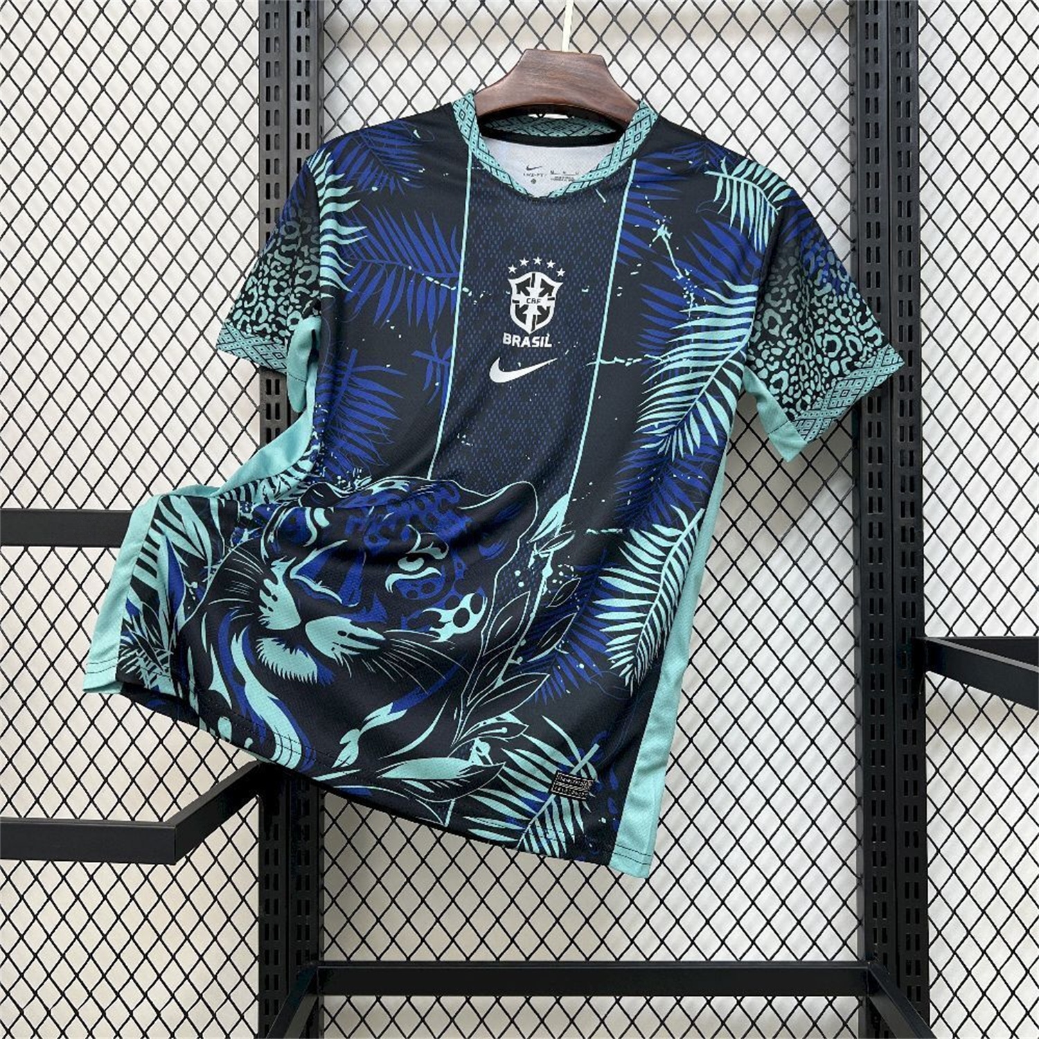 Brazil 2026 Blue Leopard Special Jersey - Fans Version - JerseysGala