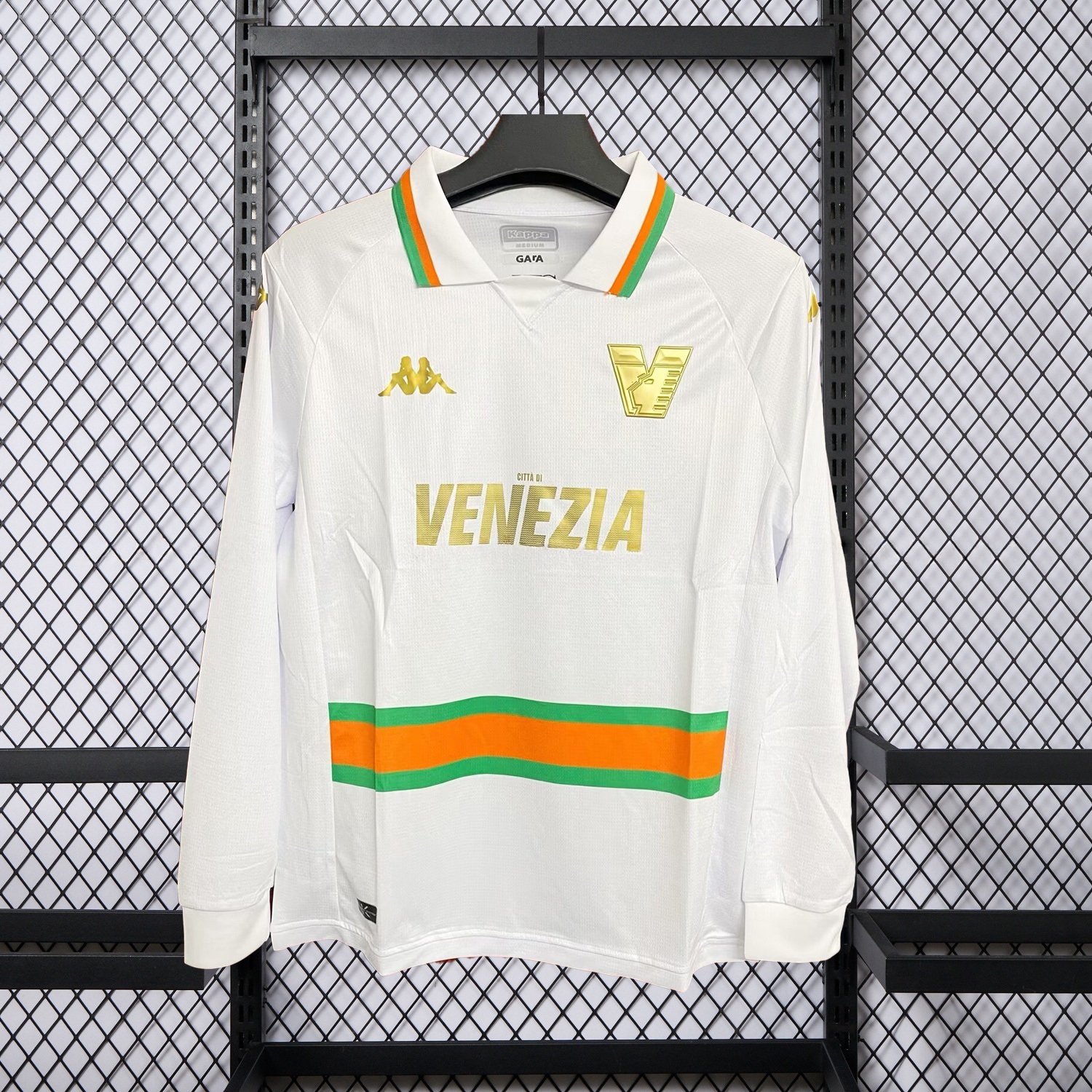 Retro Venezia FC 23-24 Away Pre-Season Unsponsored White Long Sleeves Jersey - Fans Version - JerseysGala