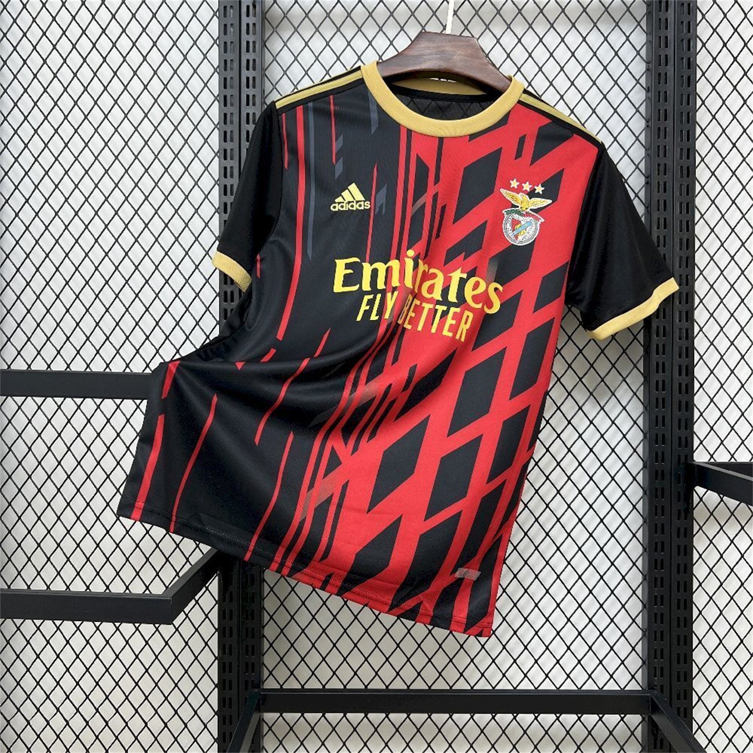 Benfica 25-26 Red And Black Jersey - Fans Version - JerseysGala