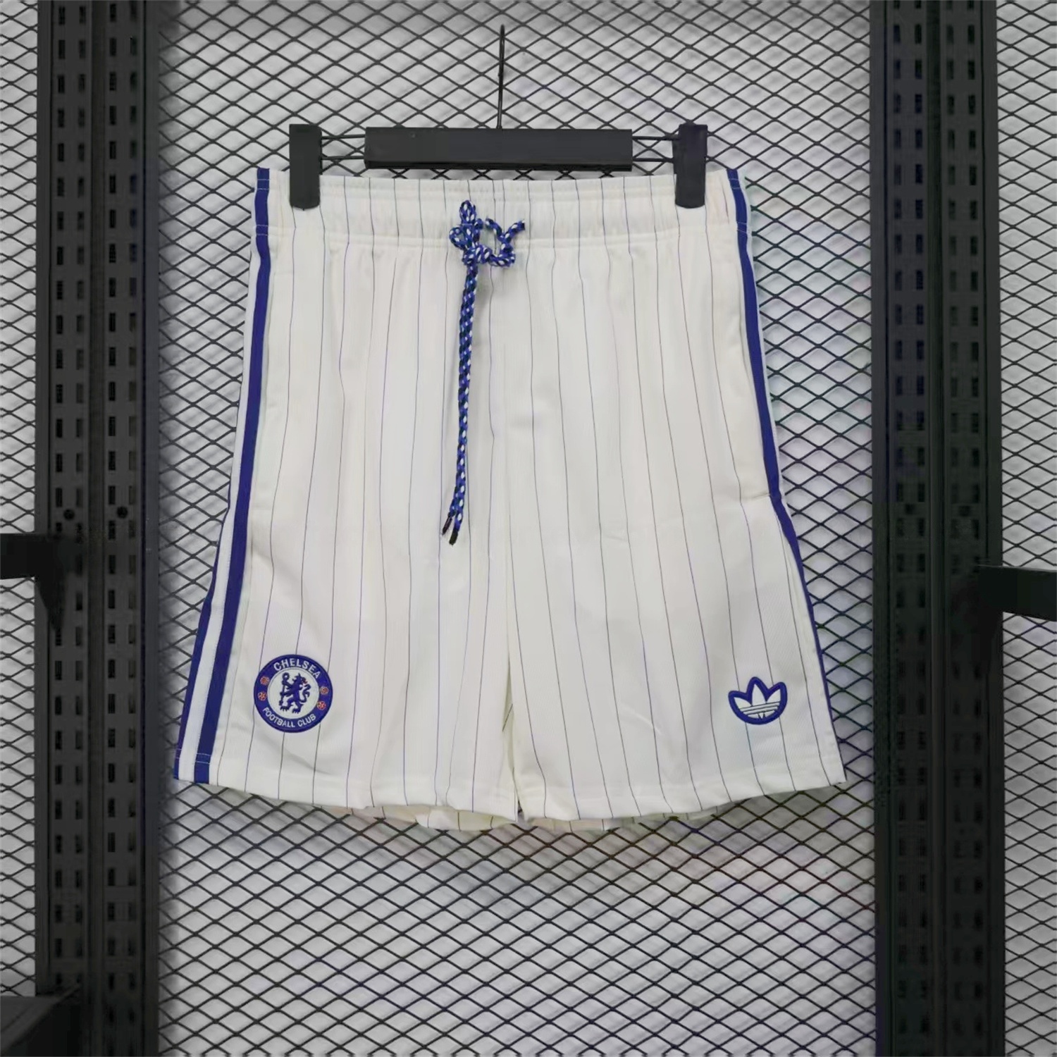 C.H.E.L.S.E.A 25-26 Trefoil White Travel Shorts - Player Version - JerseysGala