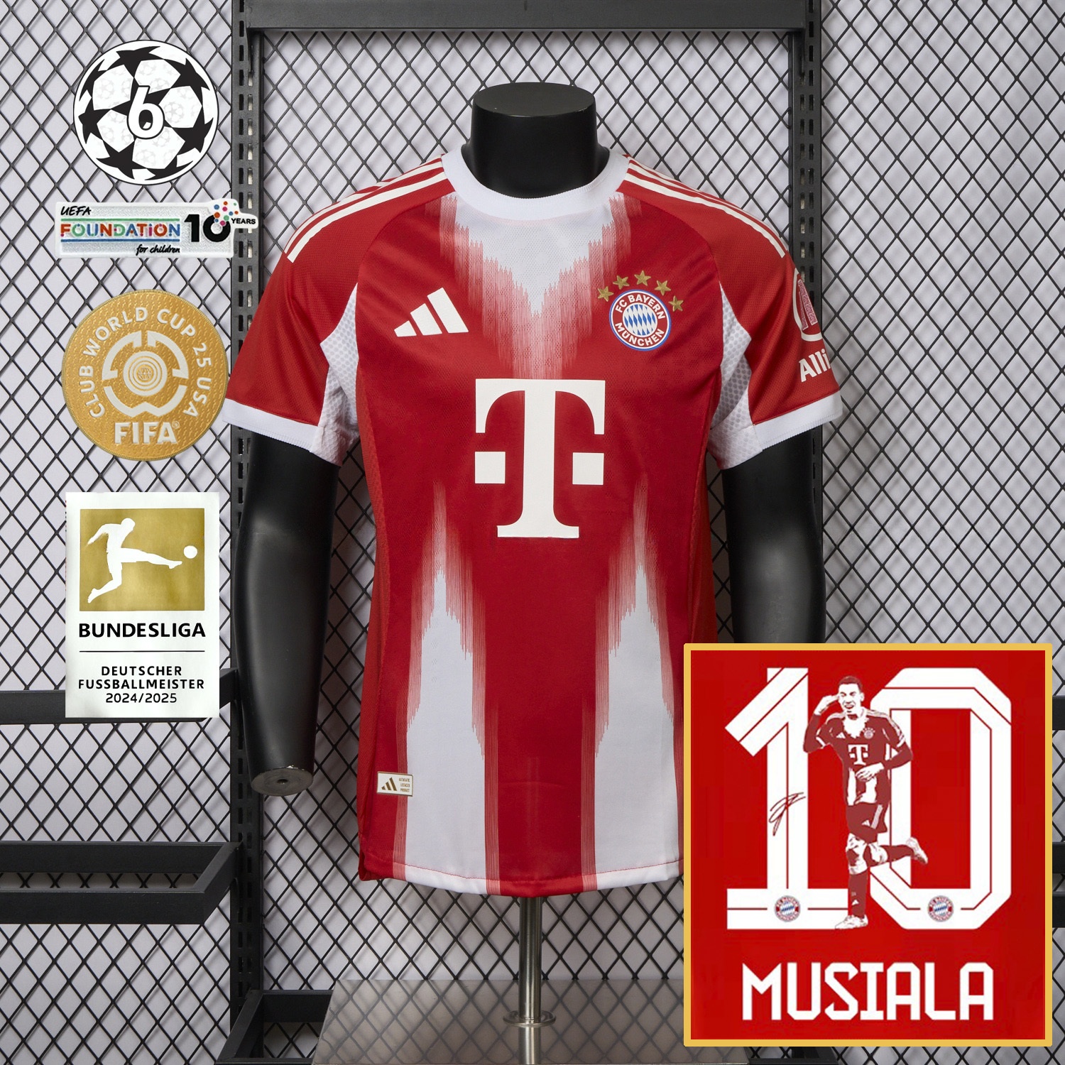 Bayern Munich 25-26 Home Musiala Limited Edition Jersey - Player Version - JerseysGala