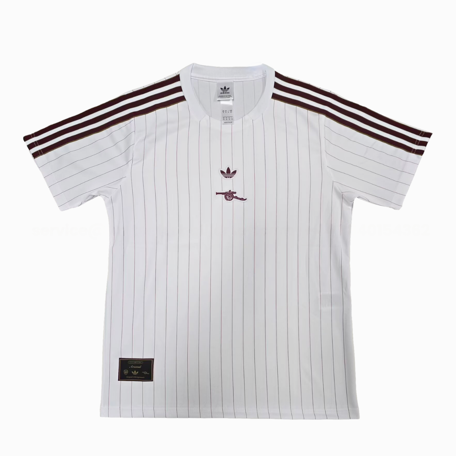 Arsenal 25-26 Trefoil White Travel Jersey - Fans Version - JerseysGala
