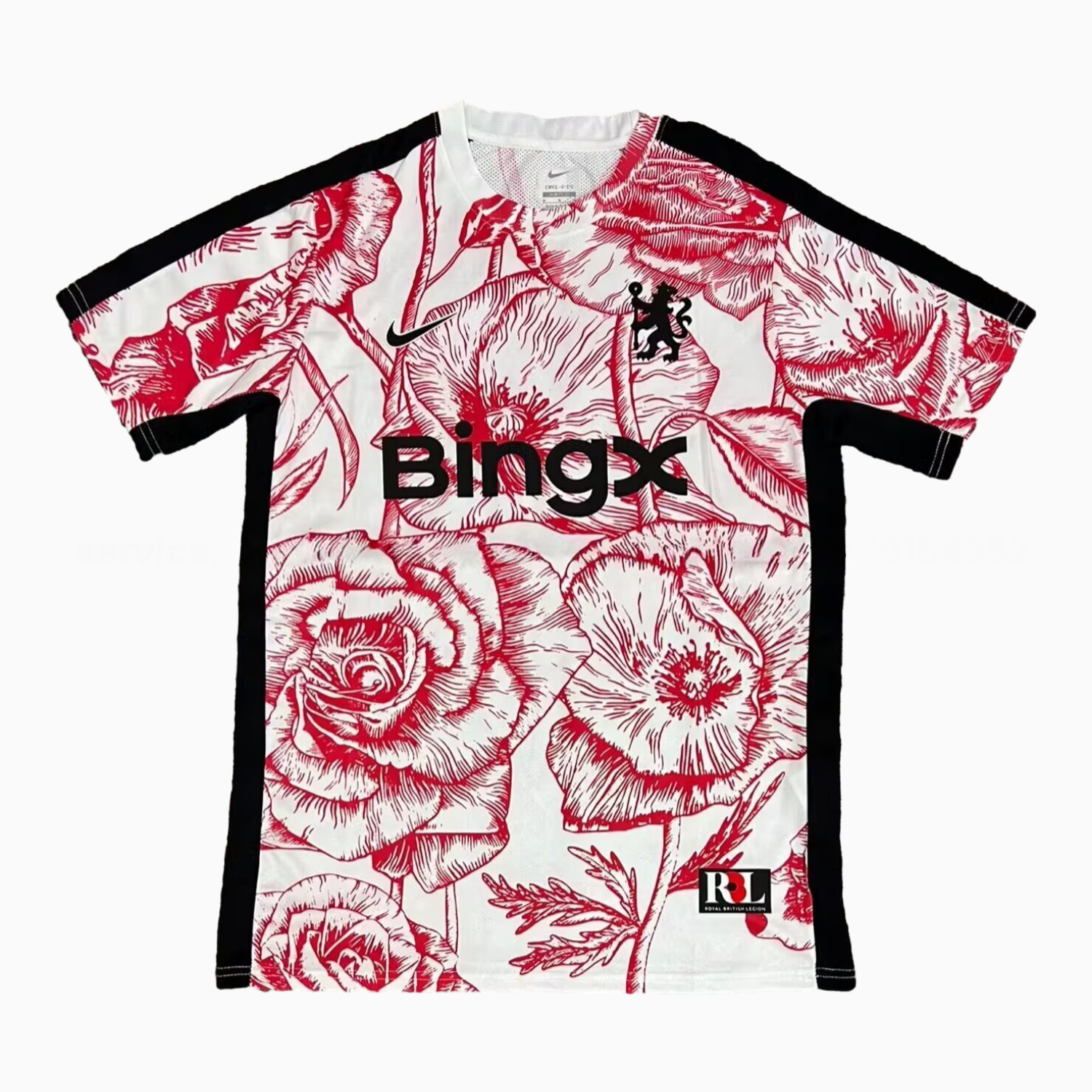C.H.E.L.S.E.A 25-26 Red Flowers White Special Jersey - Fans Version - JerseysGala