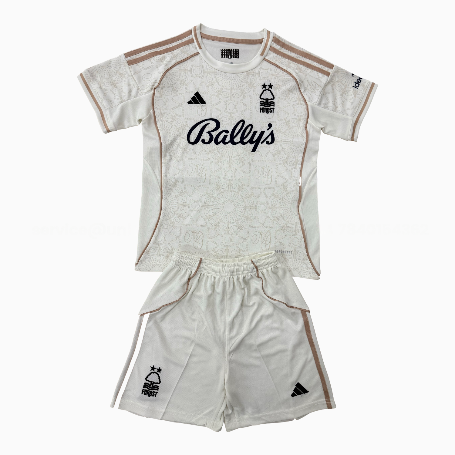 Nottingham Forest 25-26 Away With Chest Sponsor Kids Kit - JerseysGala