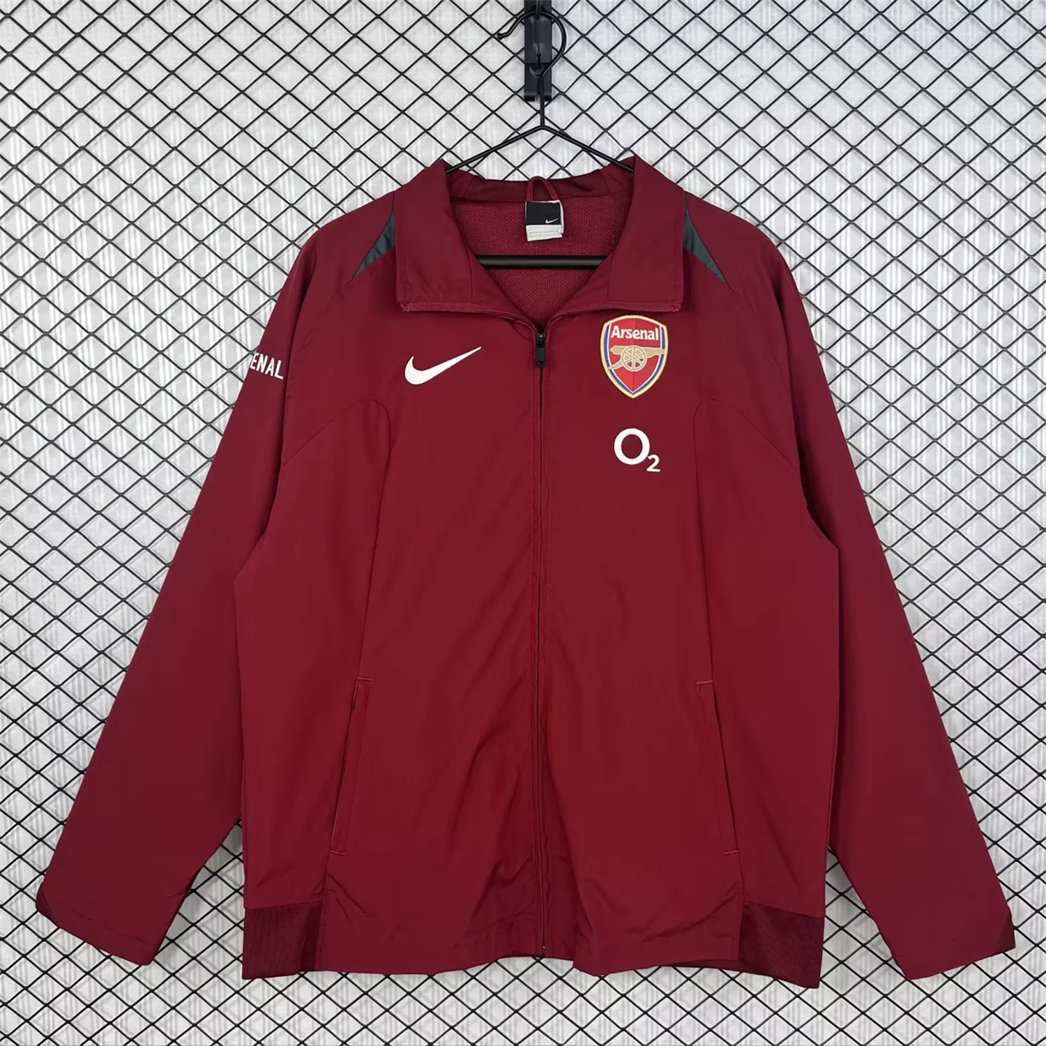 Retro Arsenal 2005-06 Home Windbreaker Jacket - Red - JerseysGala