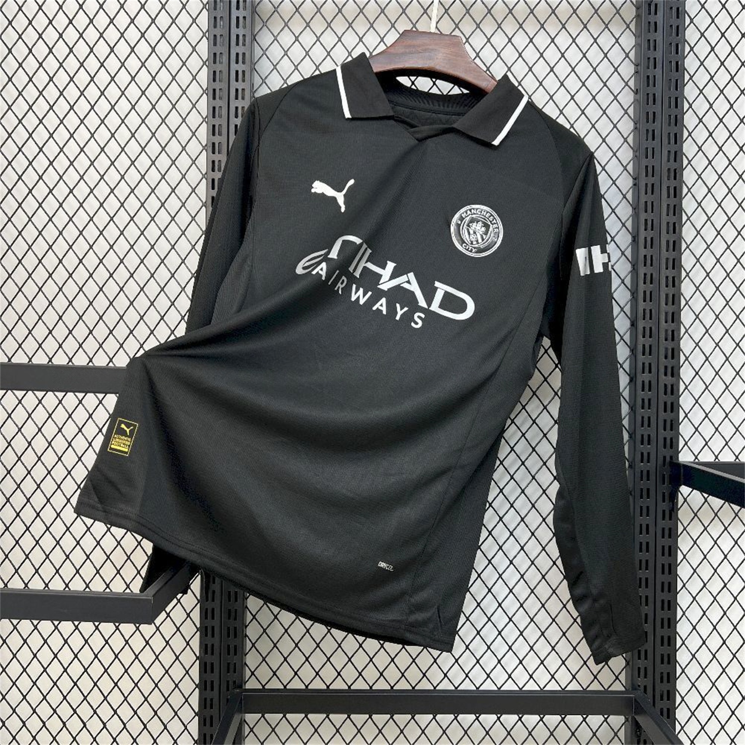 Manchester City 25-26 Away Long Sleeves Black Jersey - Fans Version - JerseysGala
