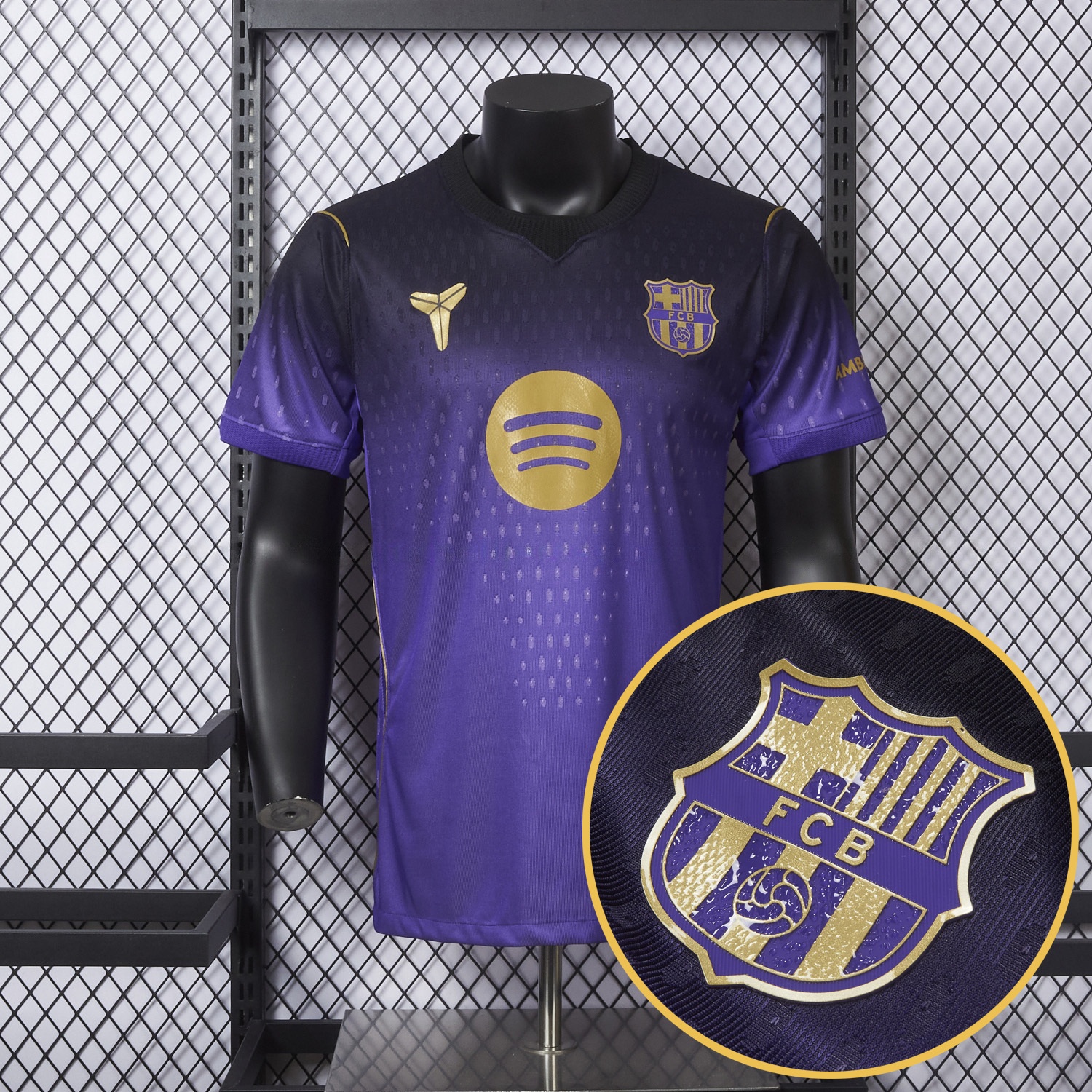 Barcelona 26-27 Away Purple-Black Gradient Jersey - Player Version - JerseysGala
