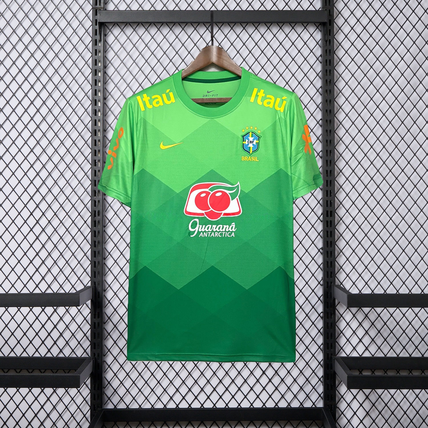 Retro Brazil 2022 Pre-Match Green Special Jersey - JerseysGala
