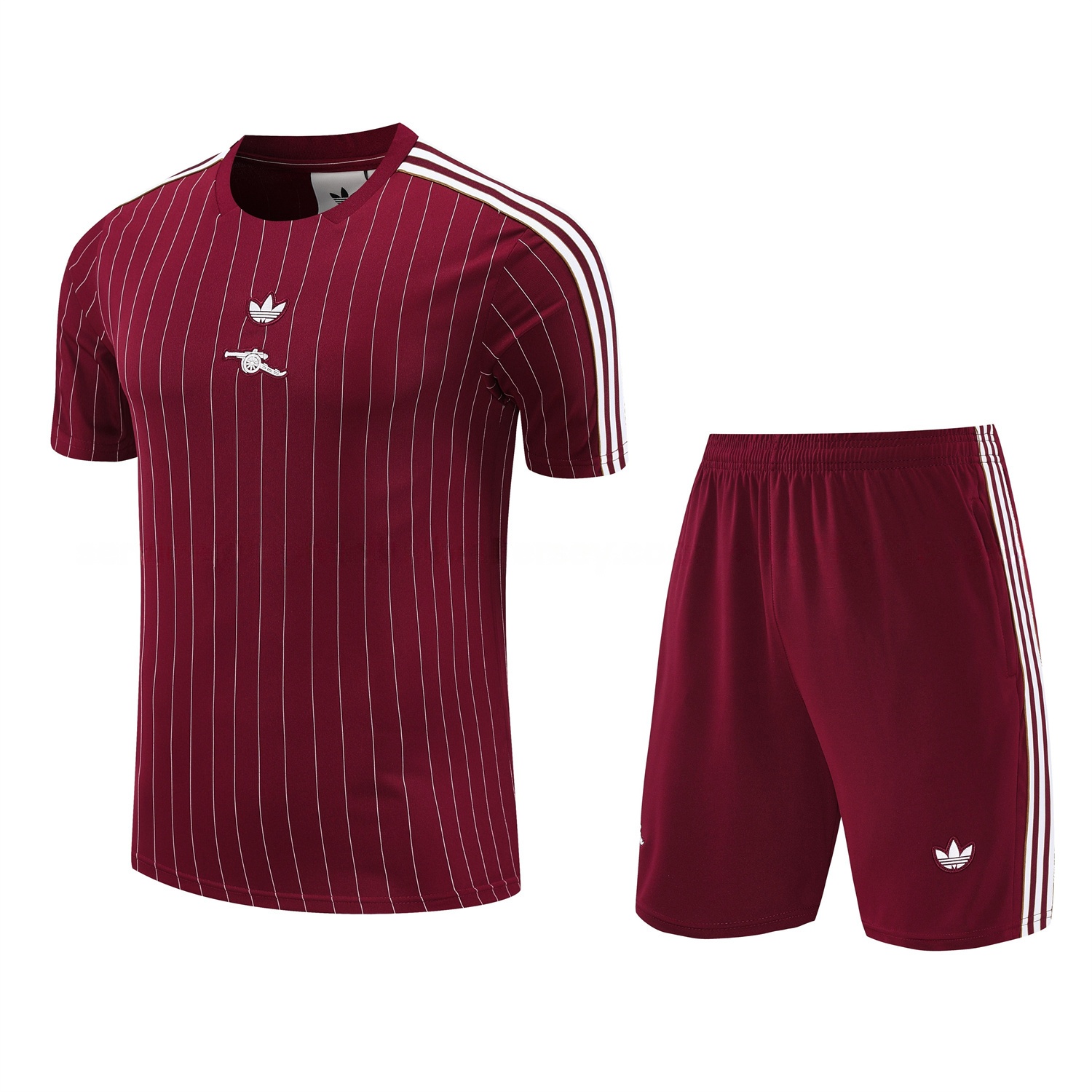 Arsenal 25-26 Short-Sleeve Training Set- Red Top & Red Shorts - JerseysGala