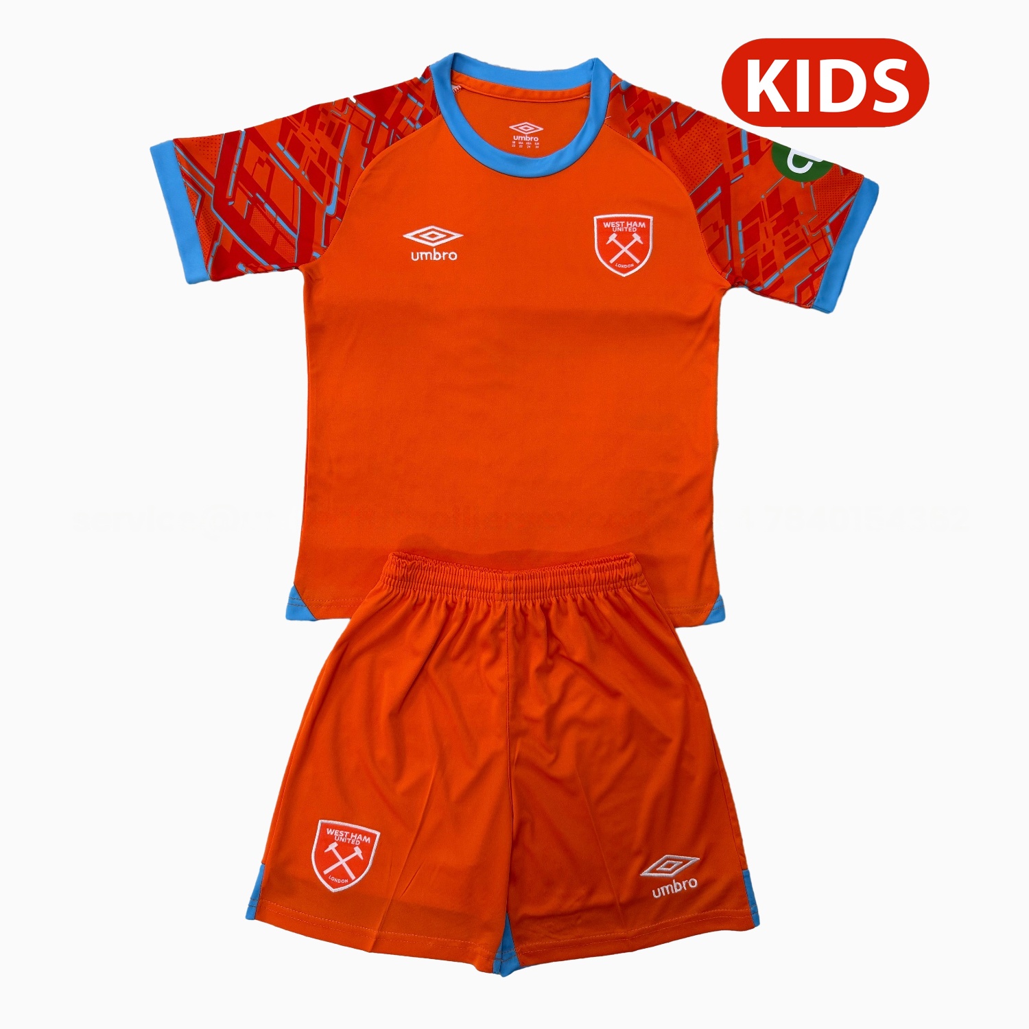 West Ham United 25-26 Orange Goalkeeper Kids Kit - JerseysGala