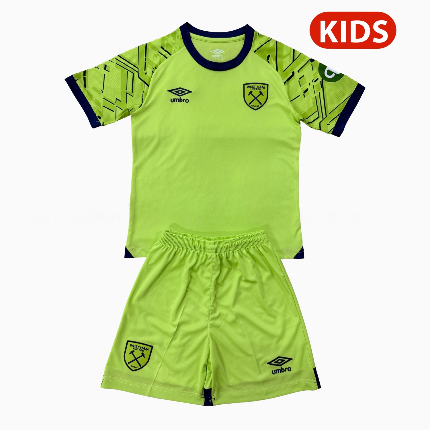 West Ham United 25-26 Green Goalkeeper Kids Kit - JerseysGala
