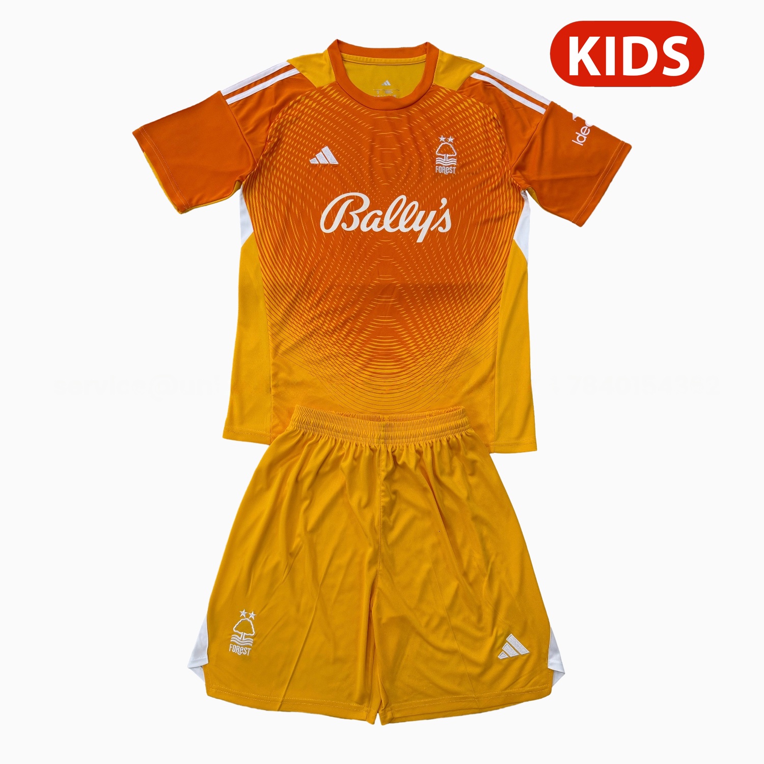Nottingham Forest 25-26 Orange Goalkeeper Kids Kit - JerseysGala
