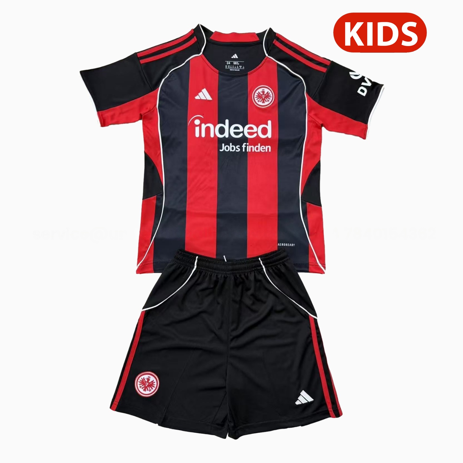 Frankfurt 25-26 Home Kids Kit - JerseysGala