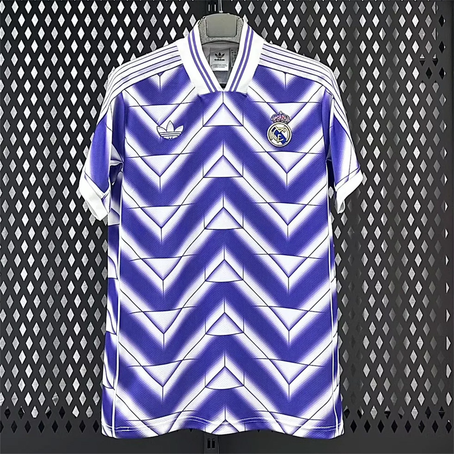 Real Madrid 25-26 Refracted Purple Light White Special Jersey - Fans Version - JerseysGala