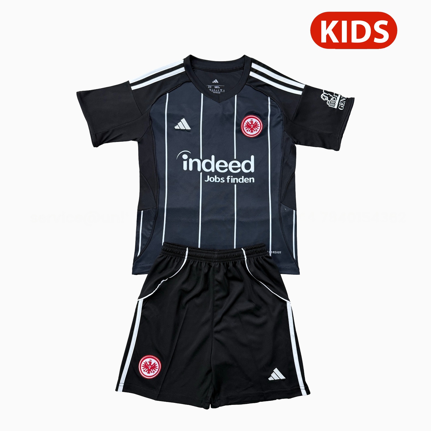 Frankfurt 25-26 Champions League Home Kids Kit - JerseysGala