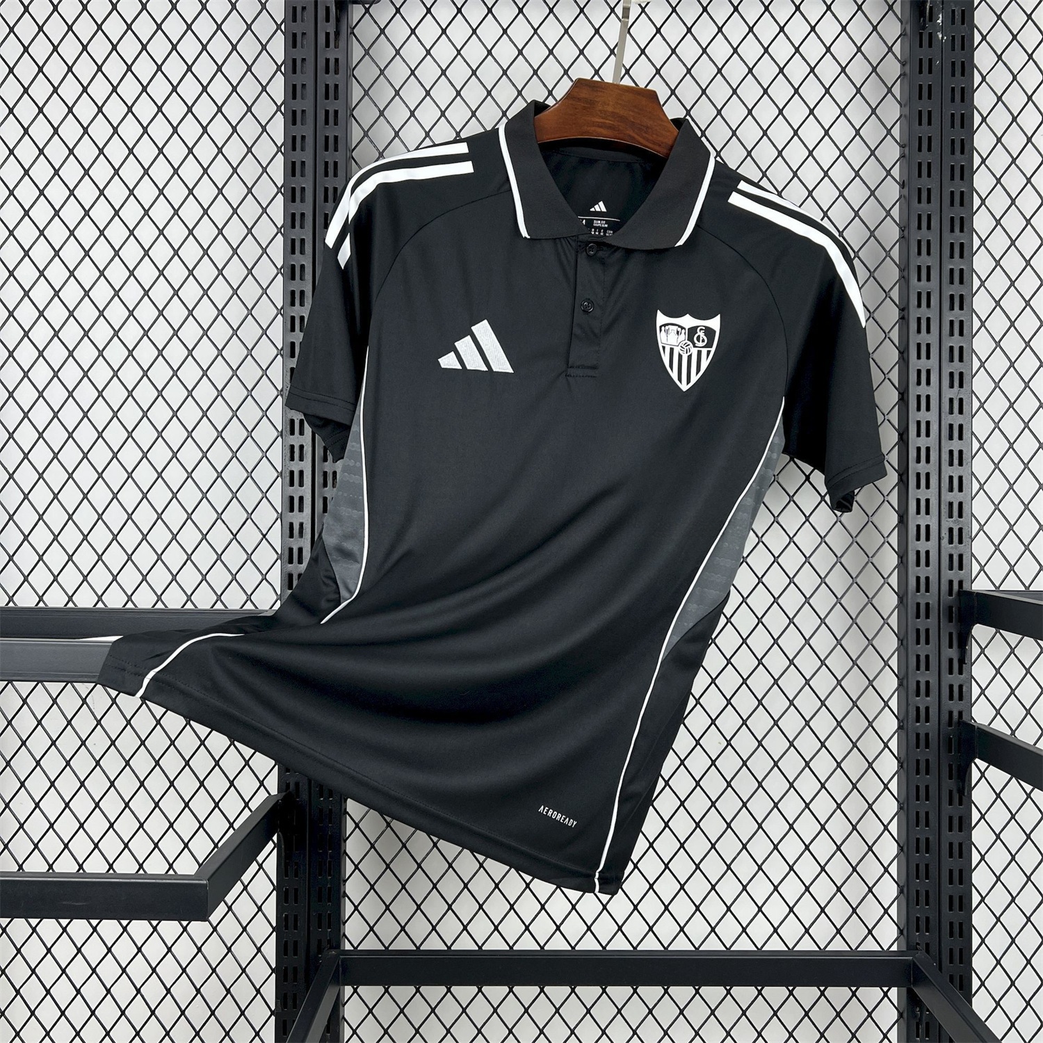 Sevilla 25-26 Black Travel Jersey - Fans Version - JerseysGala