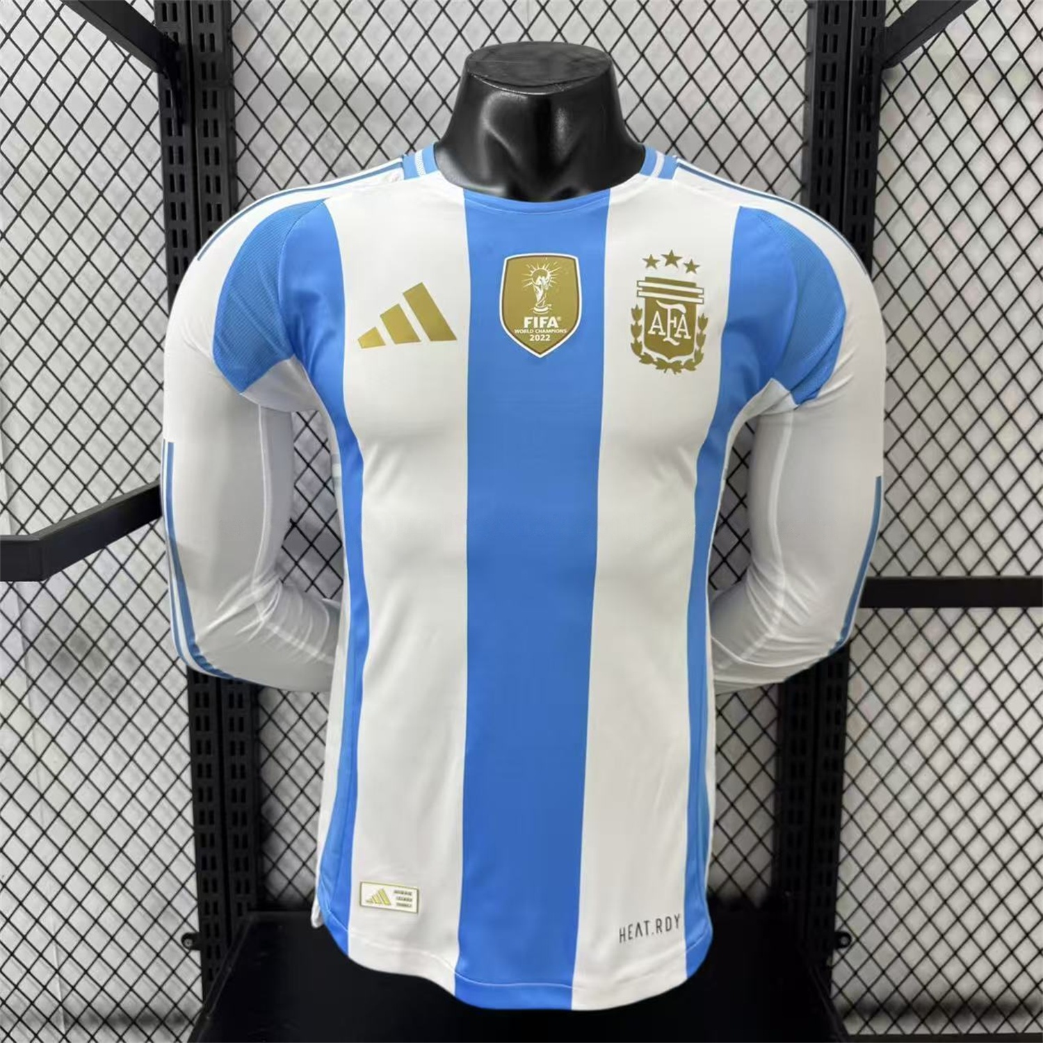 Argentina 2024 Home Long Sleeves Jersey - Player Version - JerseysGala