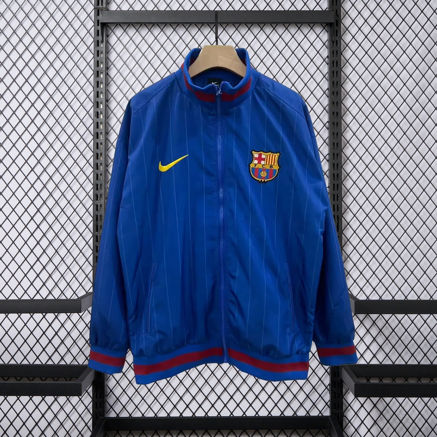 Barcelona 25-26 Windbreaker Jacket - Dark Blue - JerseysGala