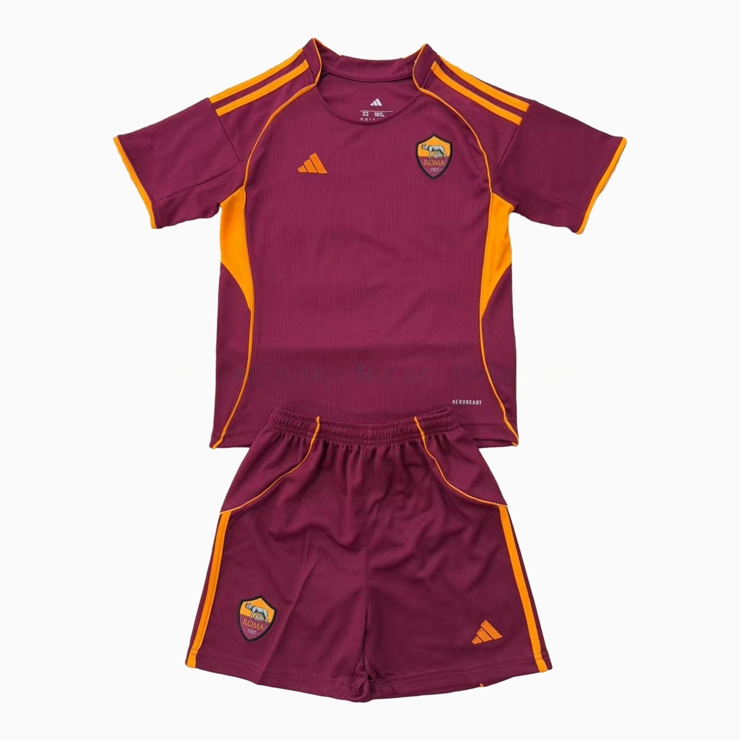 AS Roma 25-26 Home Unsponsored Men's Adult Jersey Set - Fans Version - JerseysGala