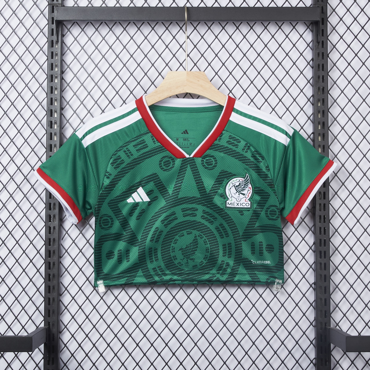 Women's Mexico 2026 Home Cropped Jersey - JerseysGala