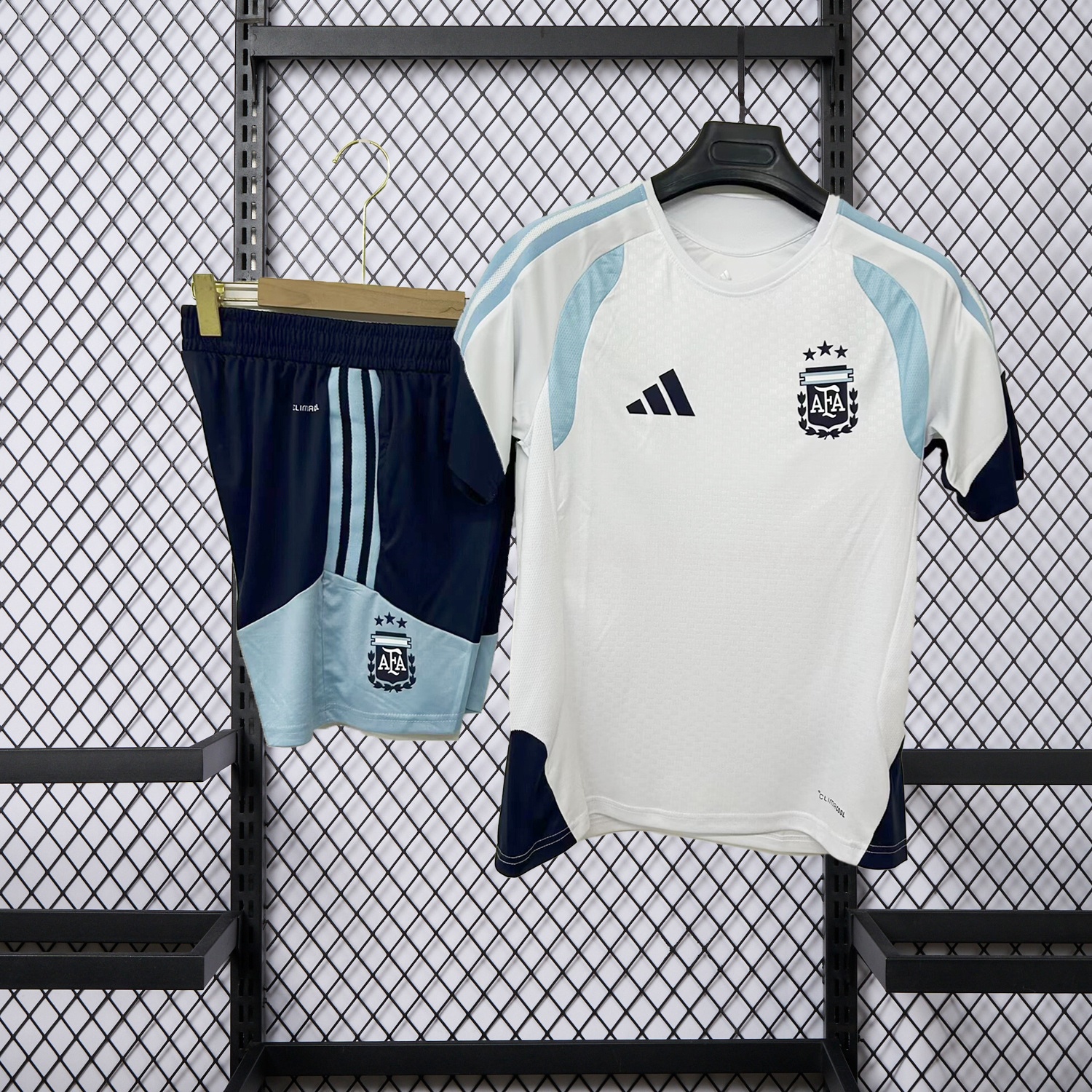 Argentina 2026 White Pre-Match Training Kids Kit - JerseysGala
