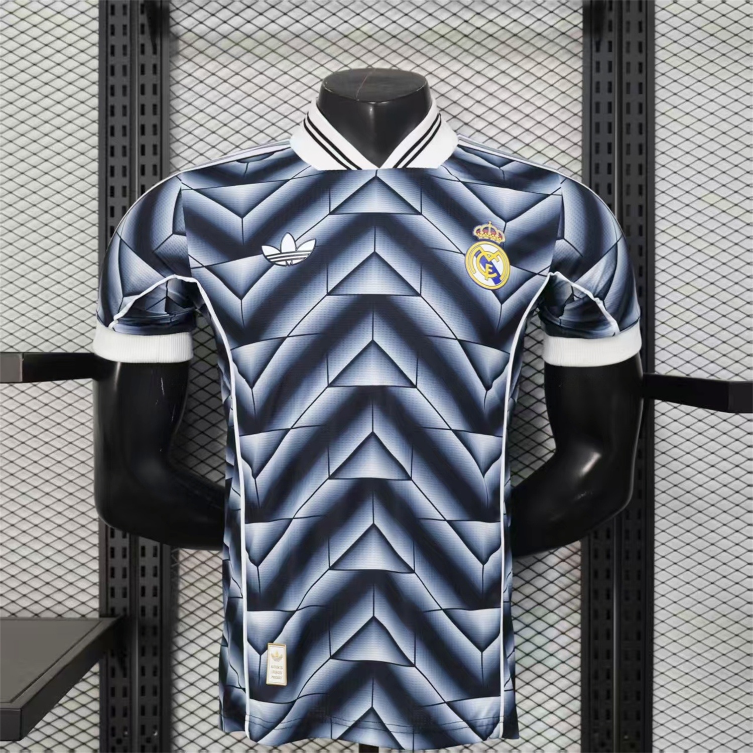 Real Madrid 25-26 Refracted Black Light White Special Jersey - Player Version - JerseysGala