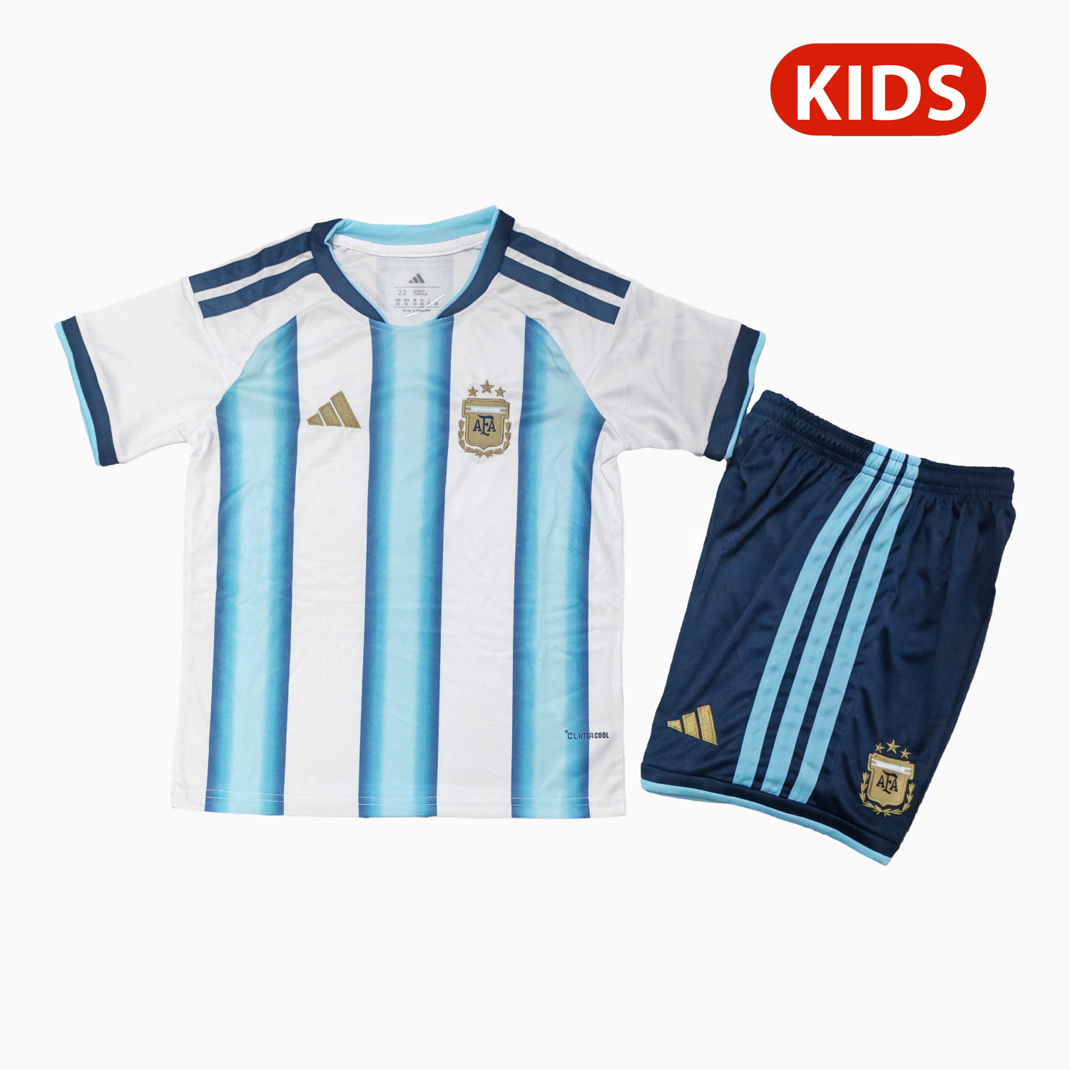 Argentina 2026 Home Kids Kit - Without Chest Patch - JerseysGala